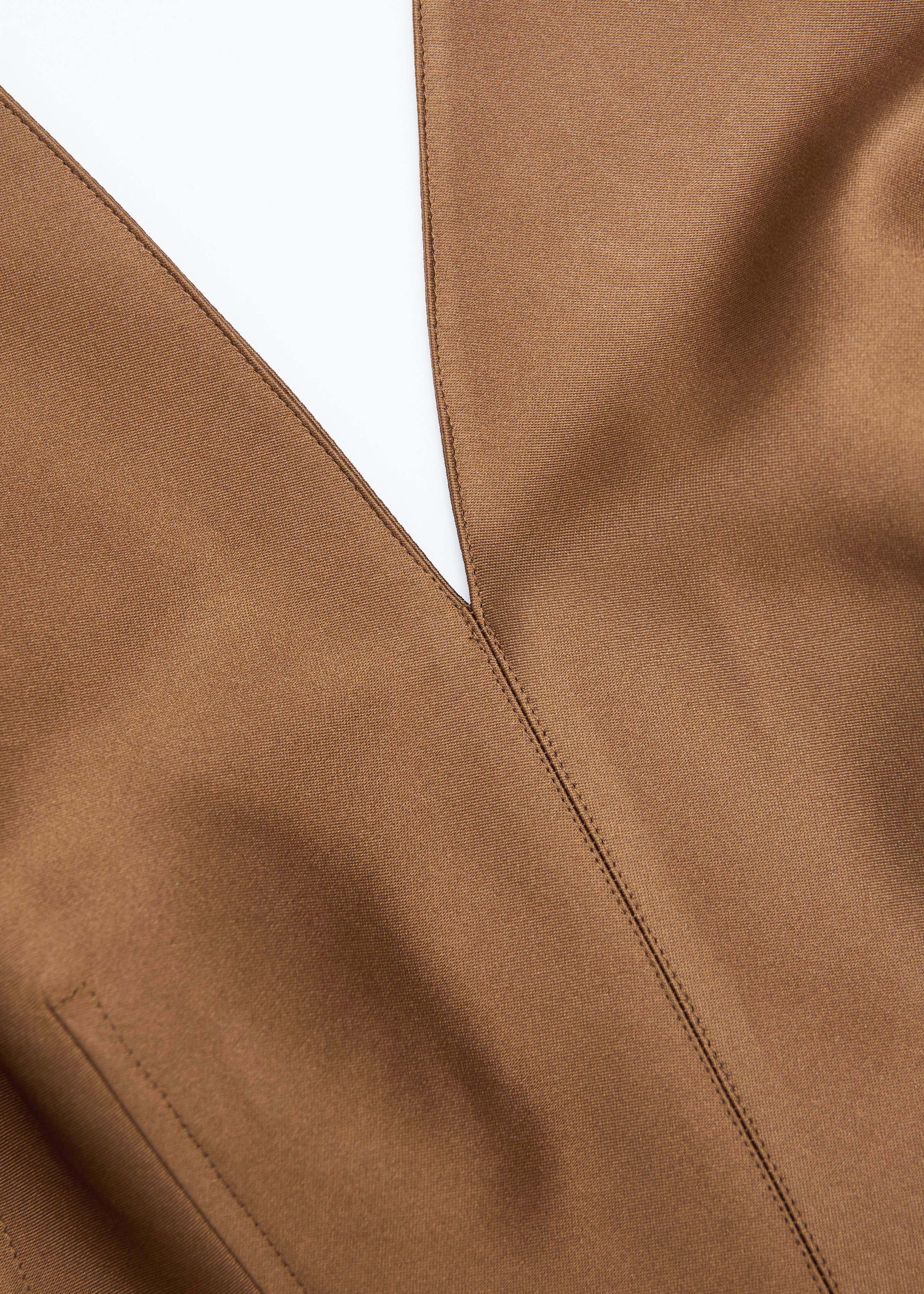 Dropped Gathered Waist Taffeta Dress