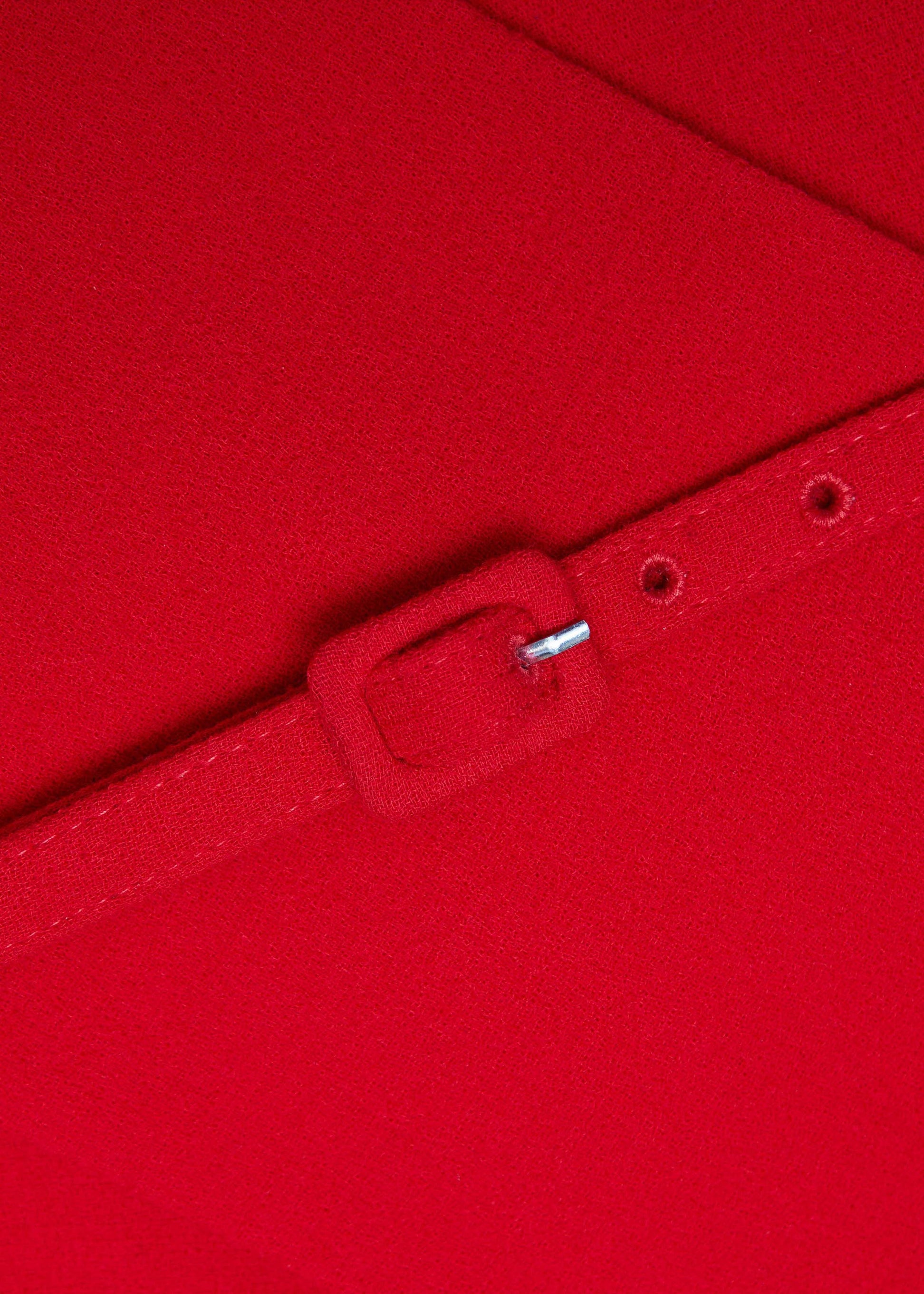 Wool Origami Peplum Drape Dress