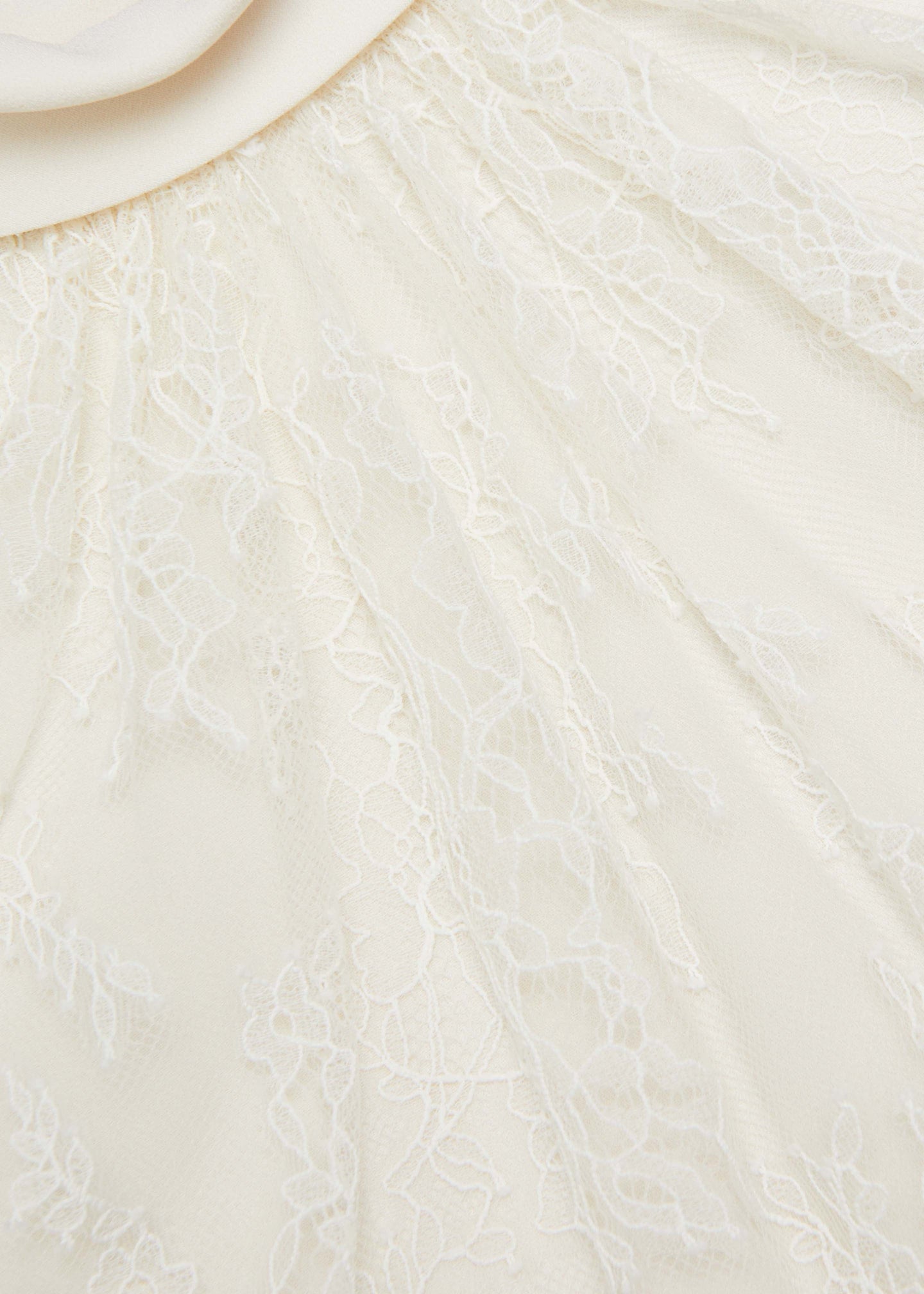 Scallop Lace Shawl Column Midi Dress