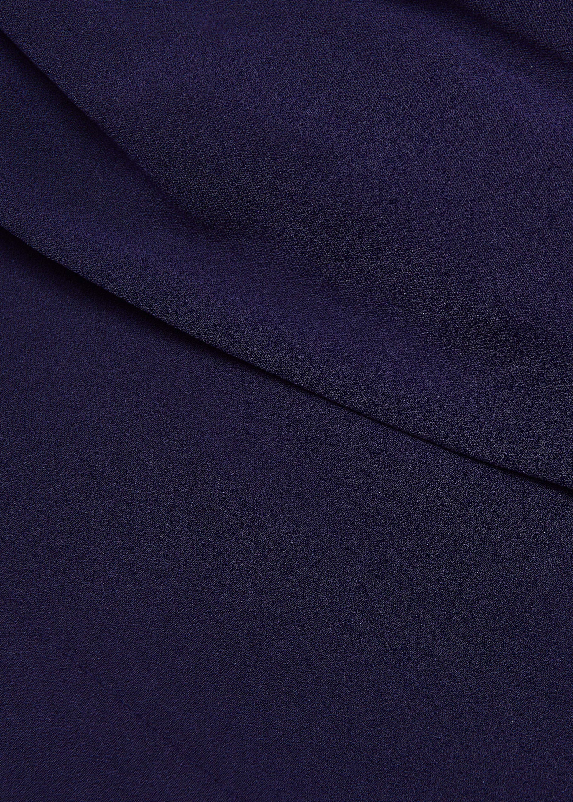 Gathered Shawl Satin Ceremony Dress