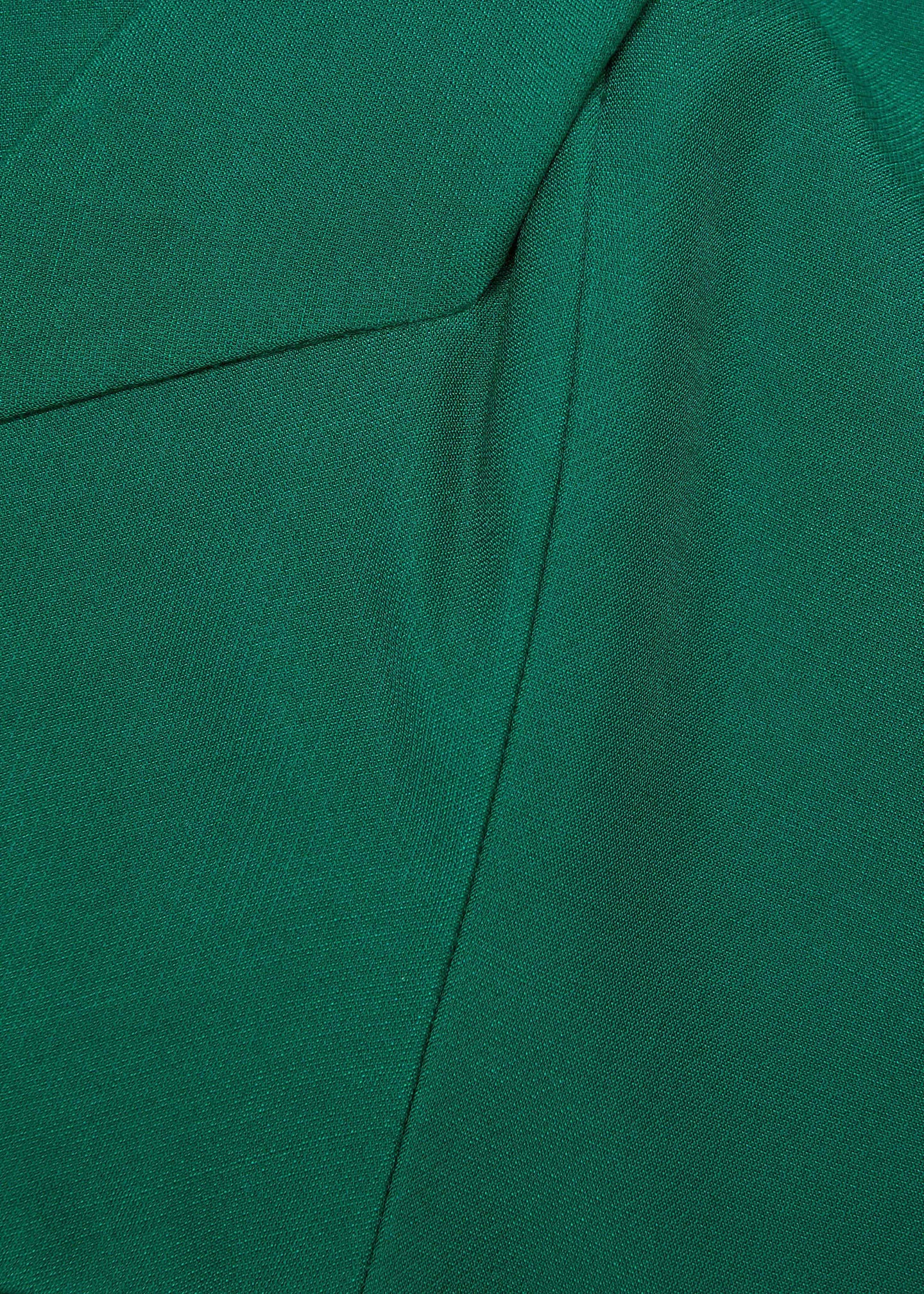 Asymmetrical Fold Wool Silk Gown