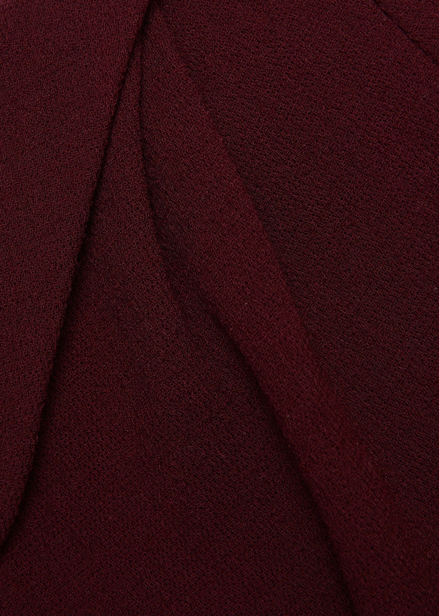 Asymmetrical Twist Belted Wool Dress