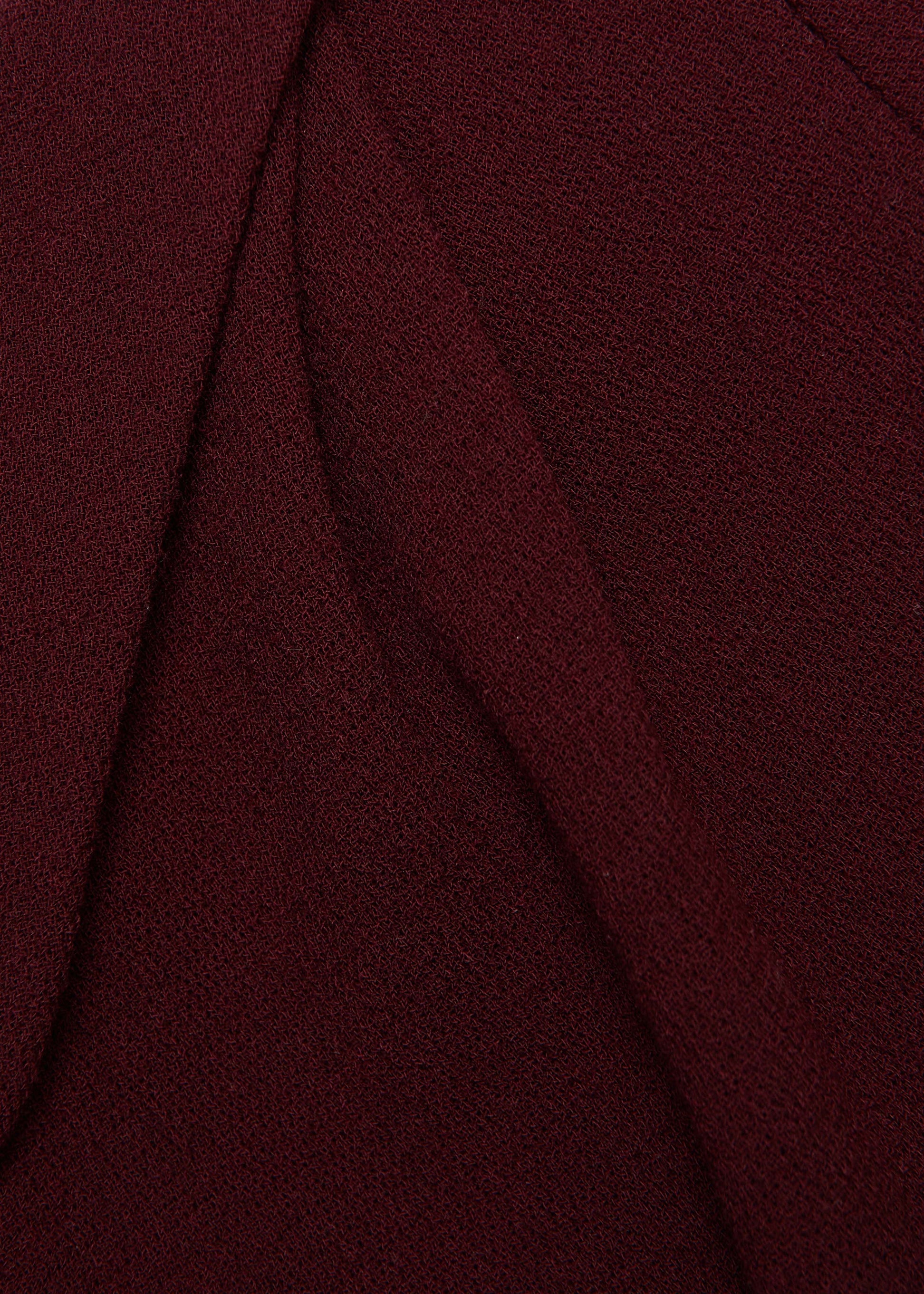 Asymmetrical Twist Belted Wool Dress