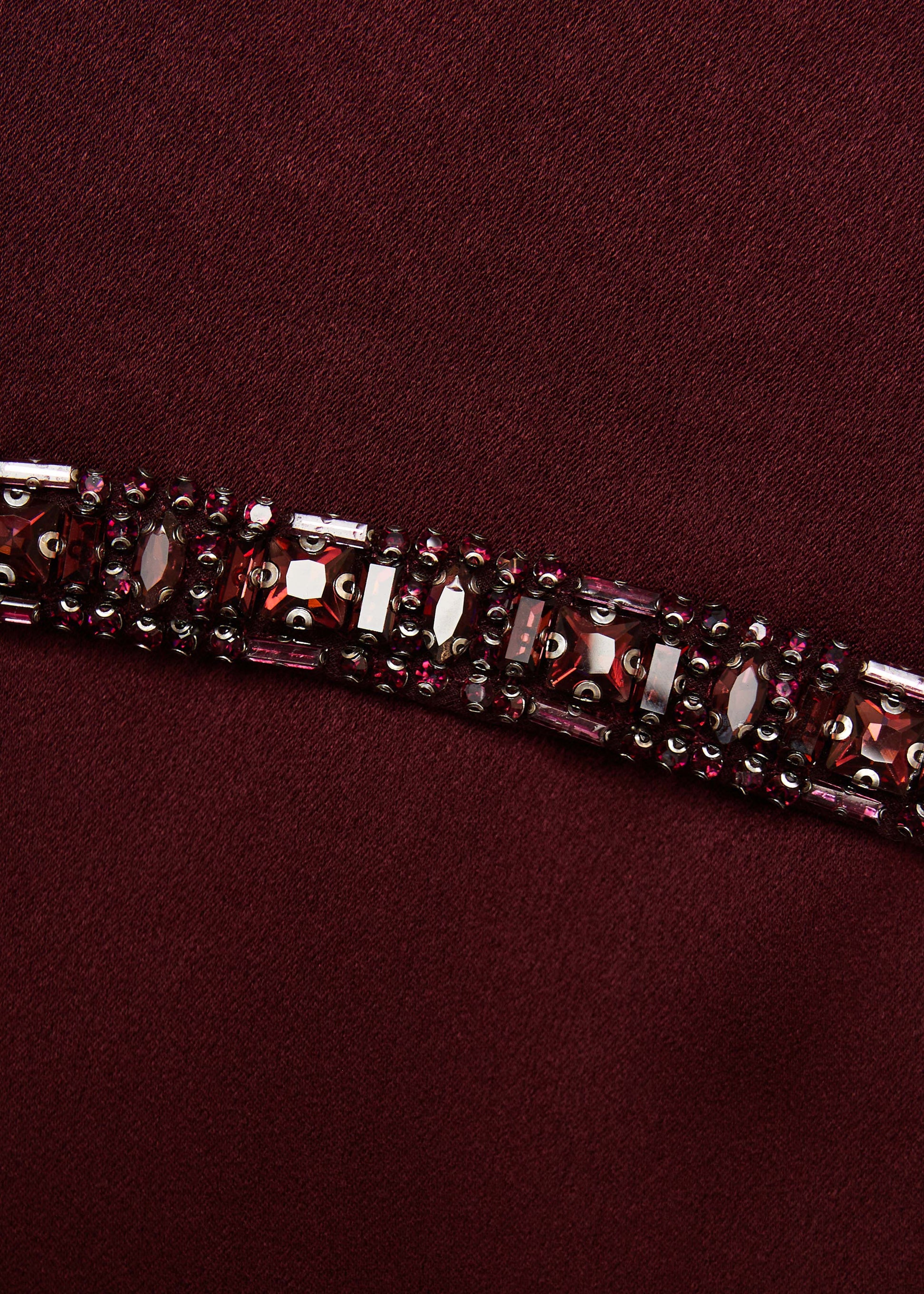 Crystal Trimmed Cape Midi Dress