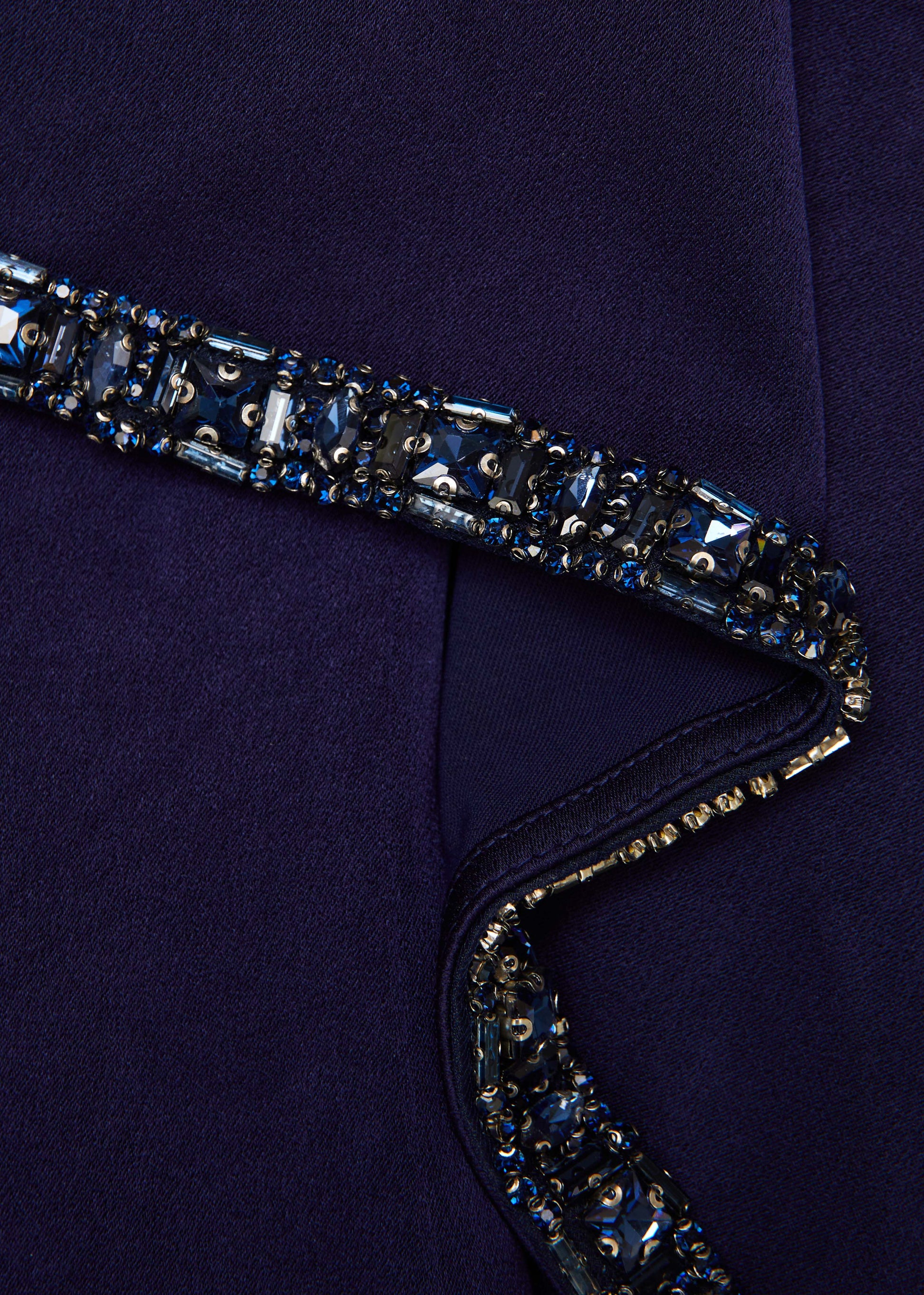 Crystal Trimmed Cape Mini Dress