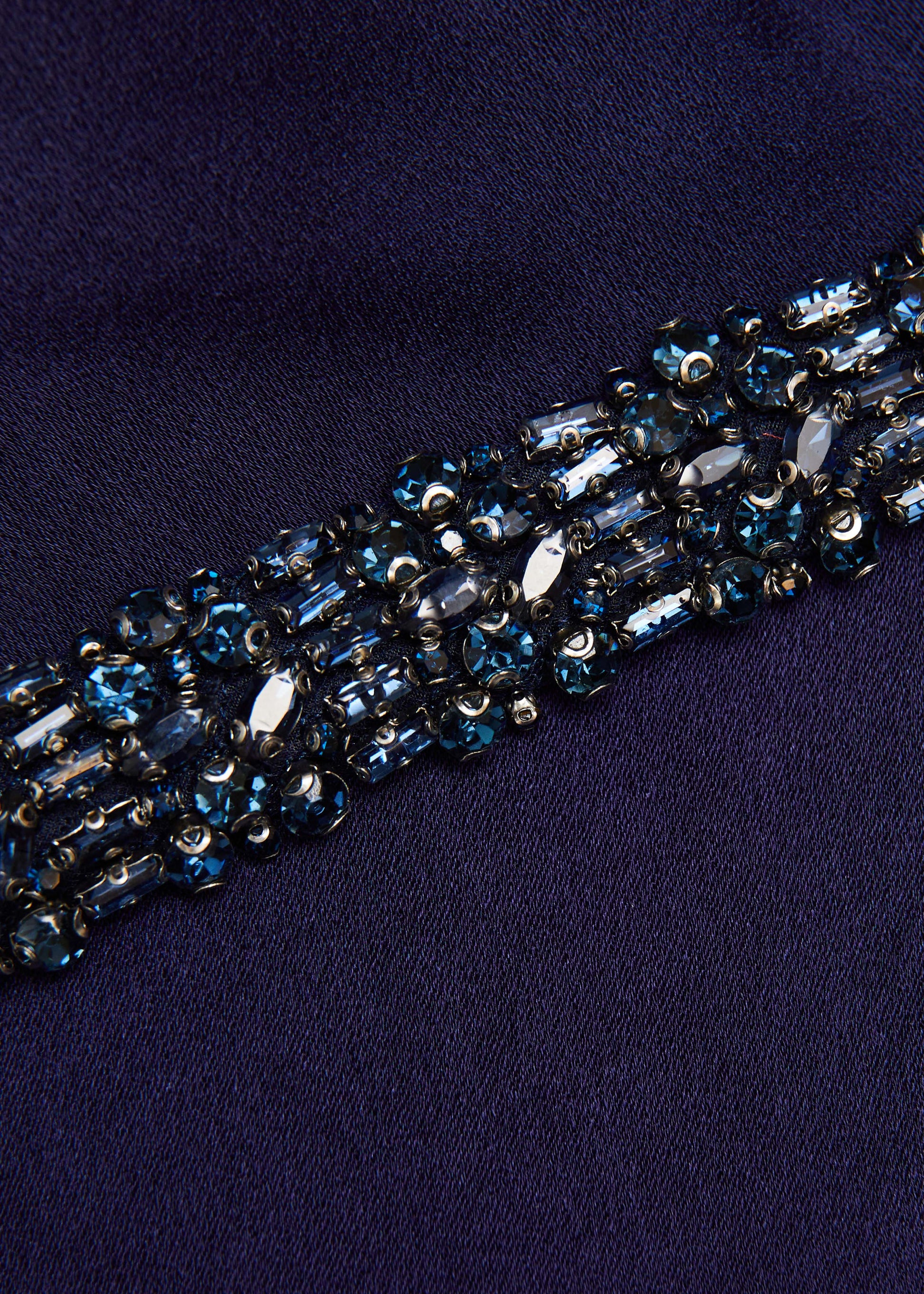 Crystal Trimmed Cape Gown