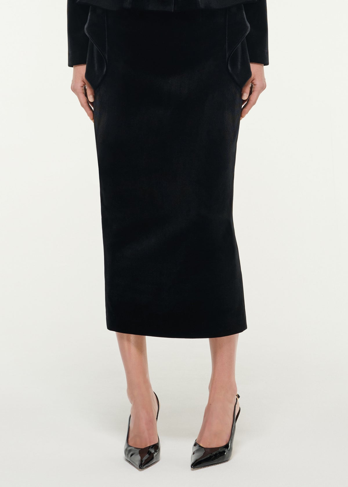 Velvet Midi Skirt
