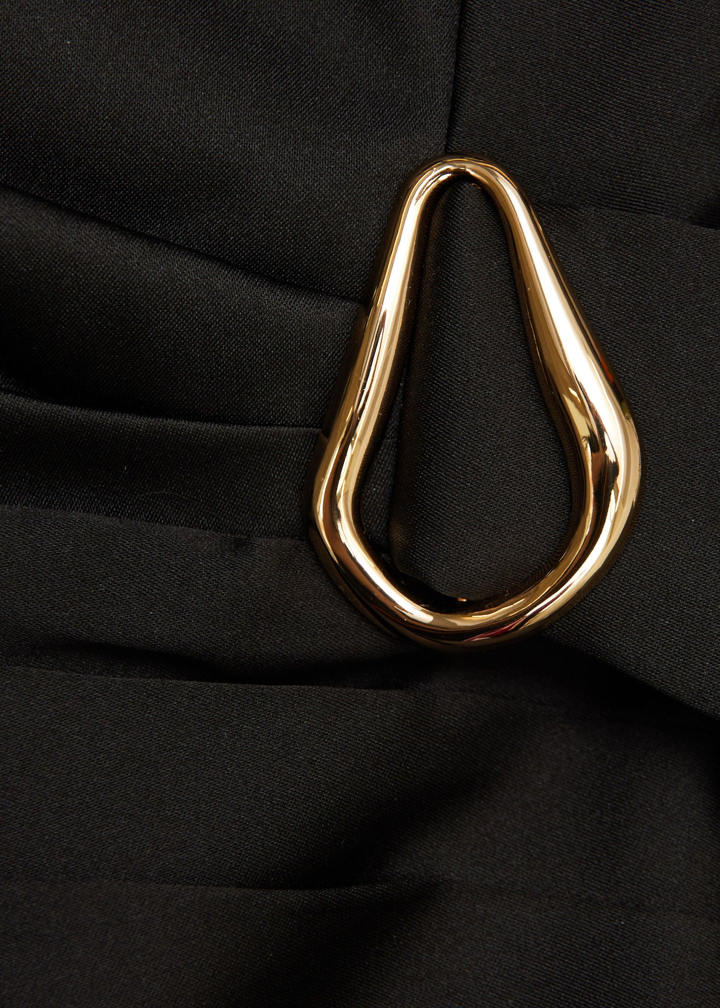 Draped Taffeta Mini Dress