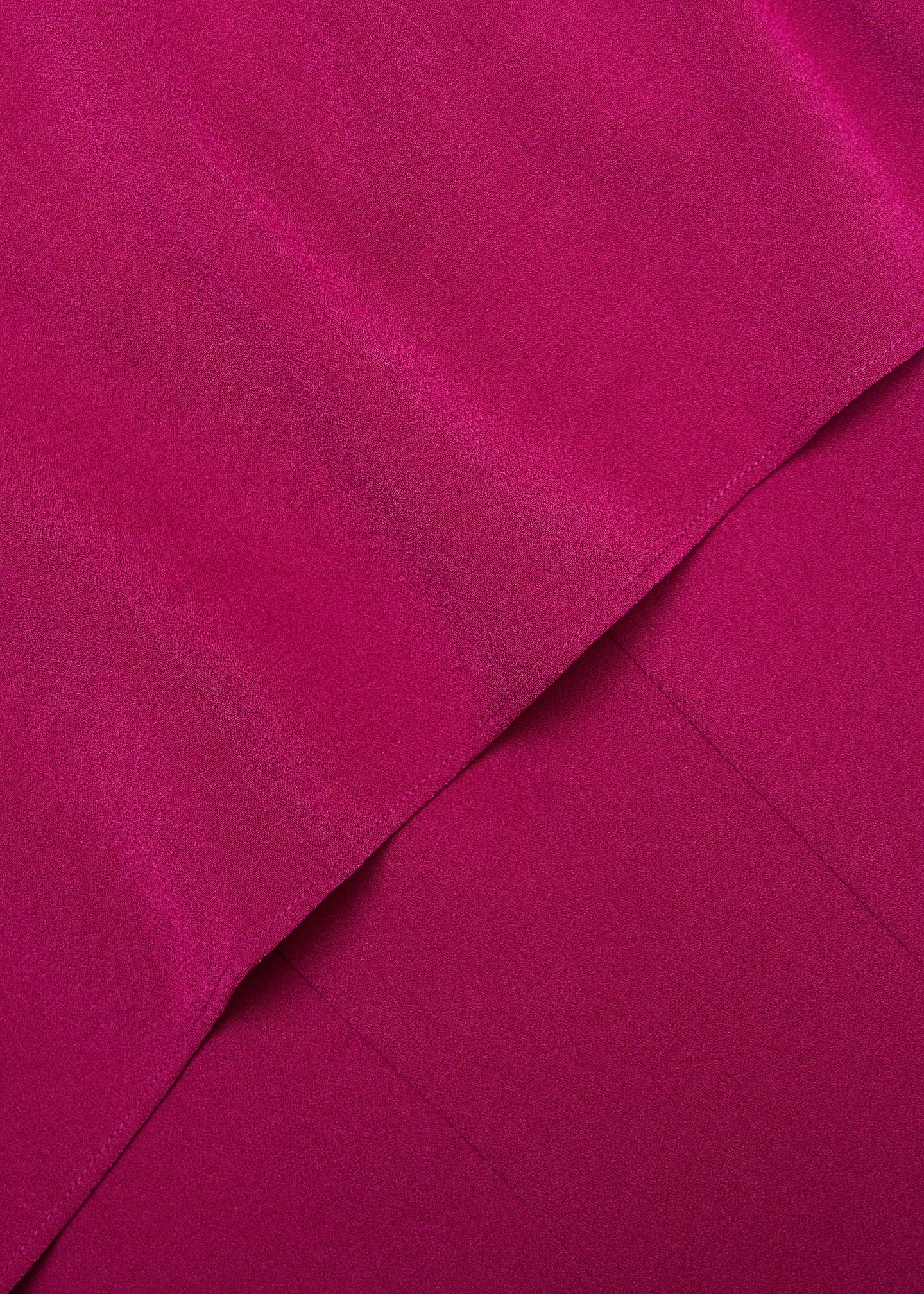 Satin Crepe Cape Midi Dress