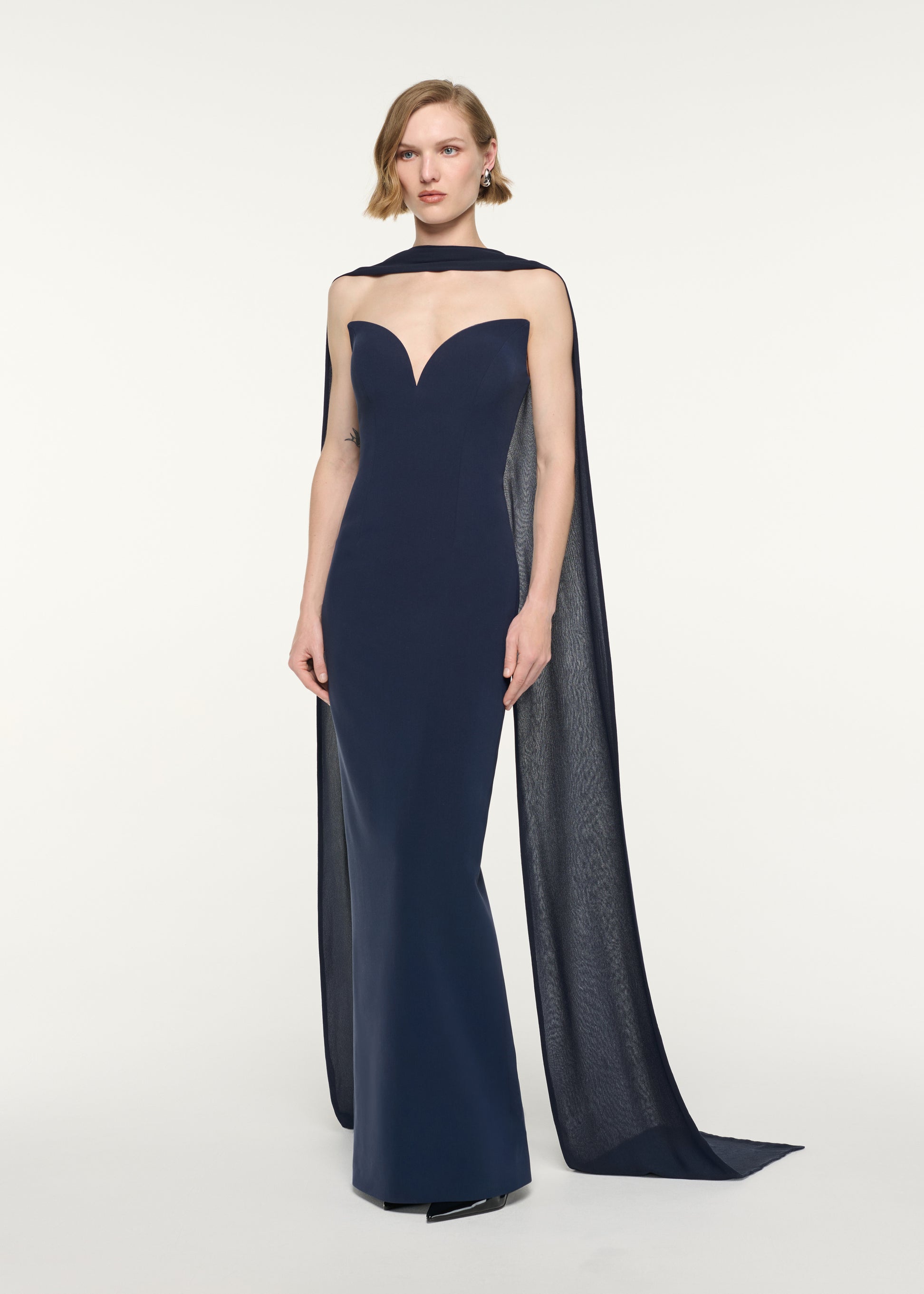 Plunge Neckline Gown