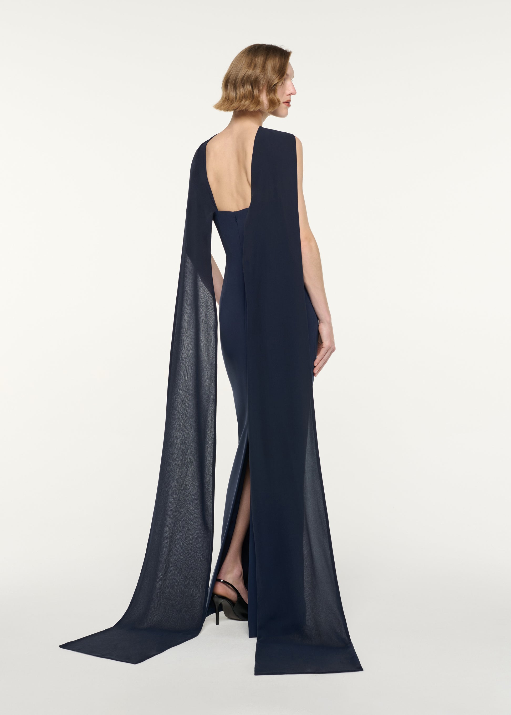 Plunge Neckline Gown