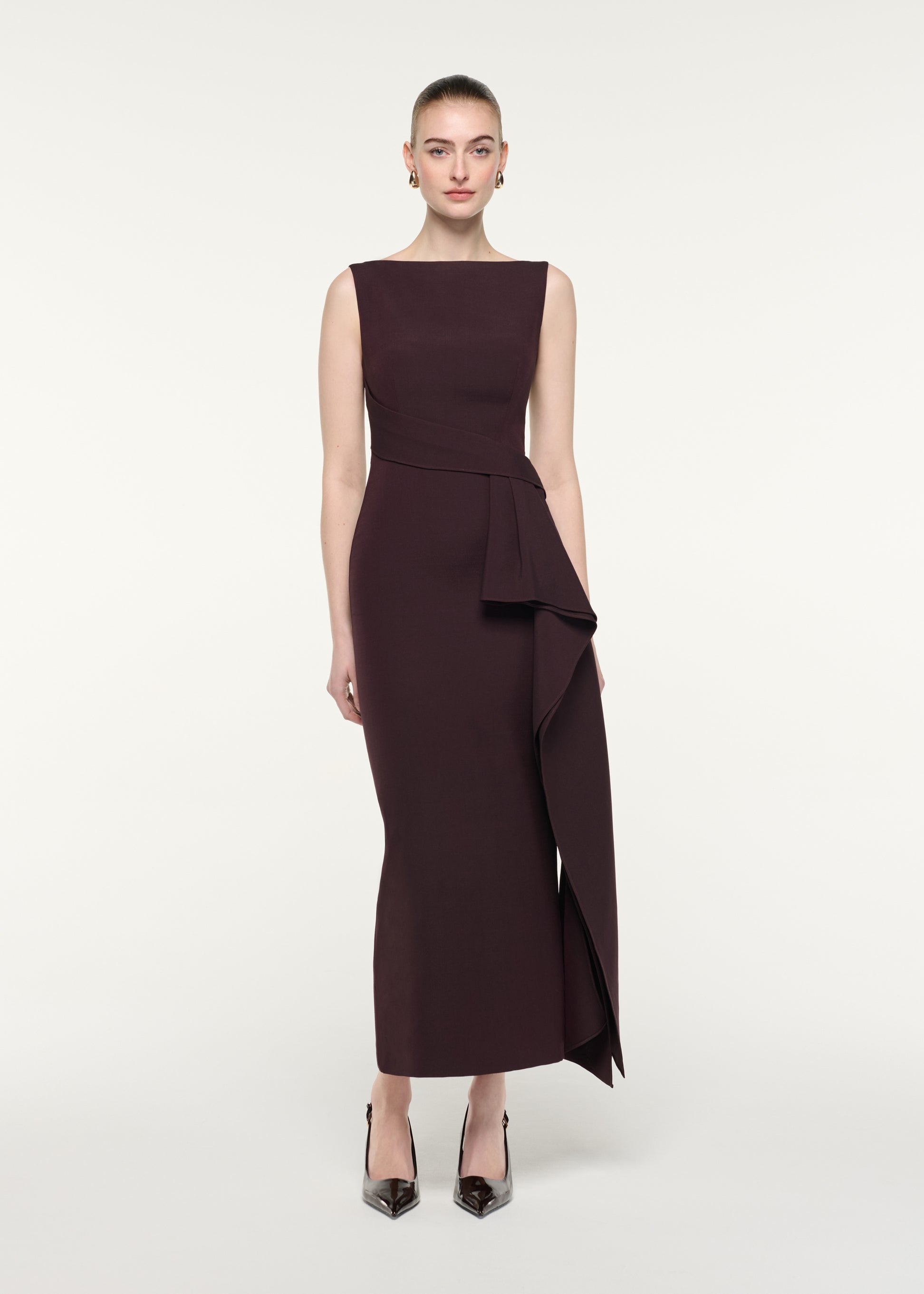 Sleeveless Column Midi Dress