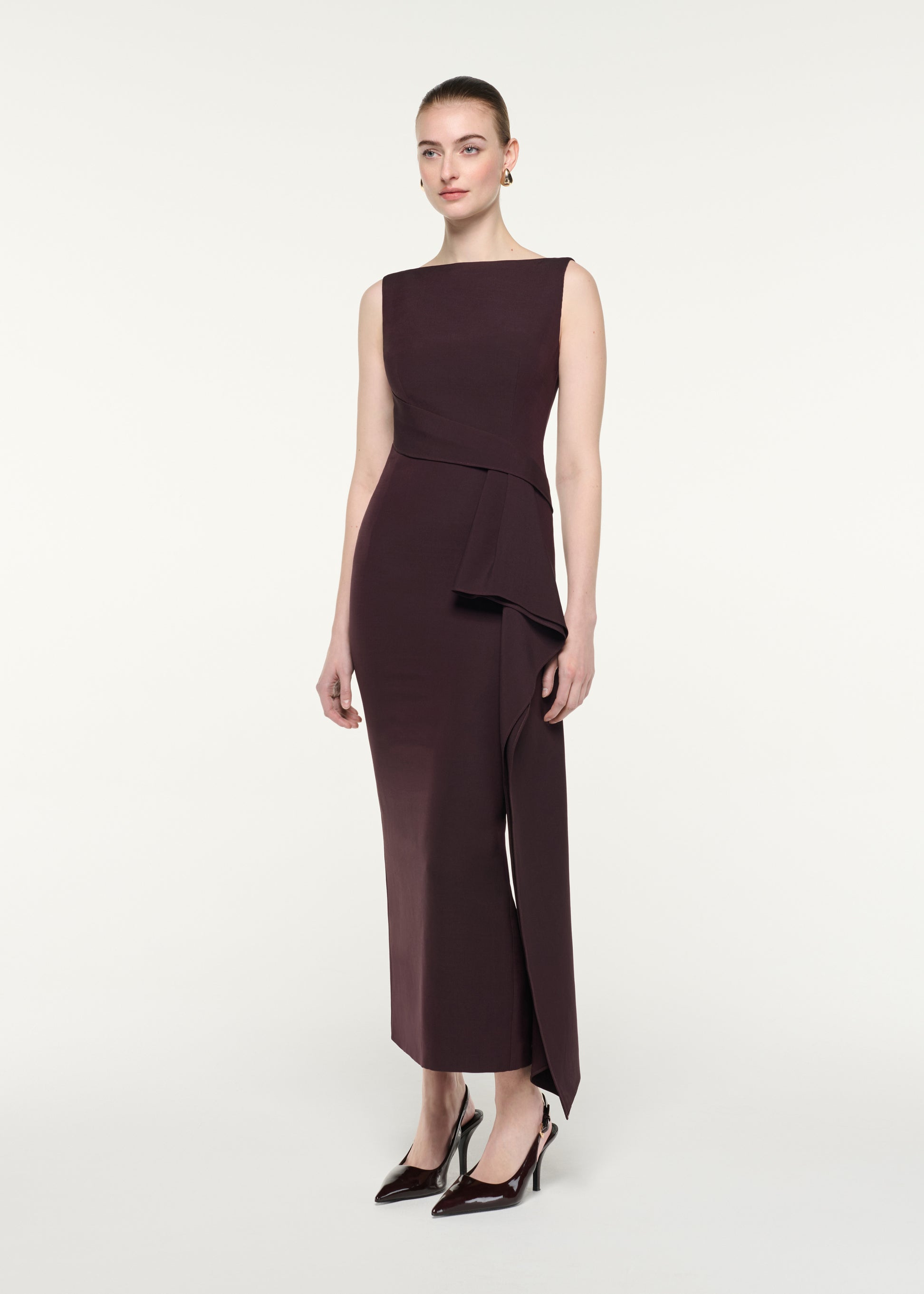 Sleeveless Column Midi Dress