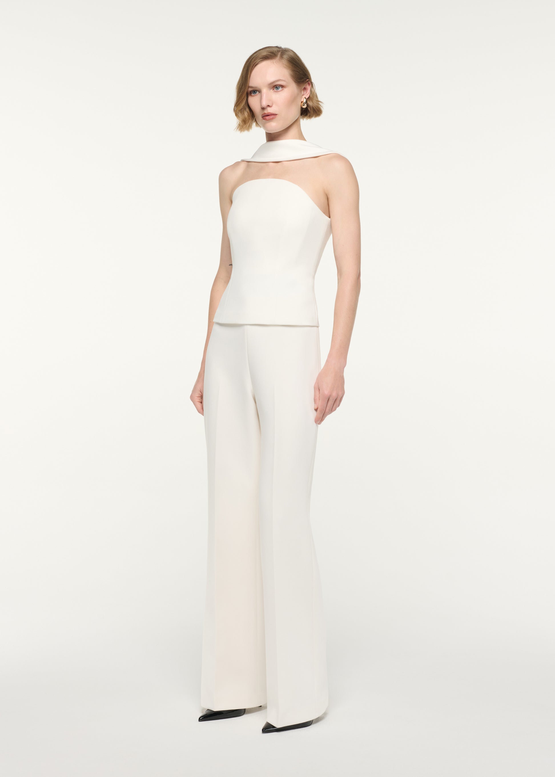 Scarf Neckline Moon Top