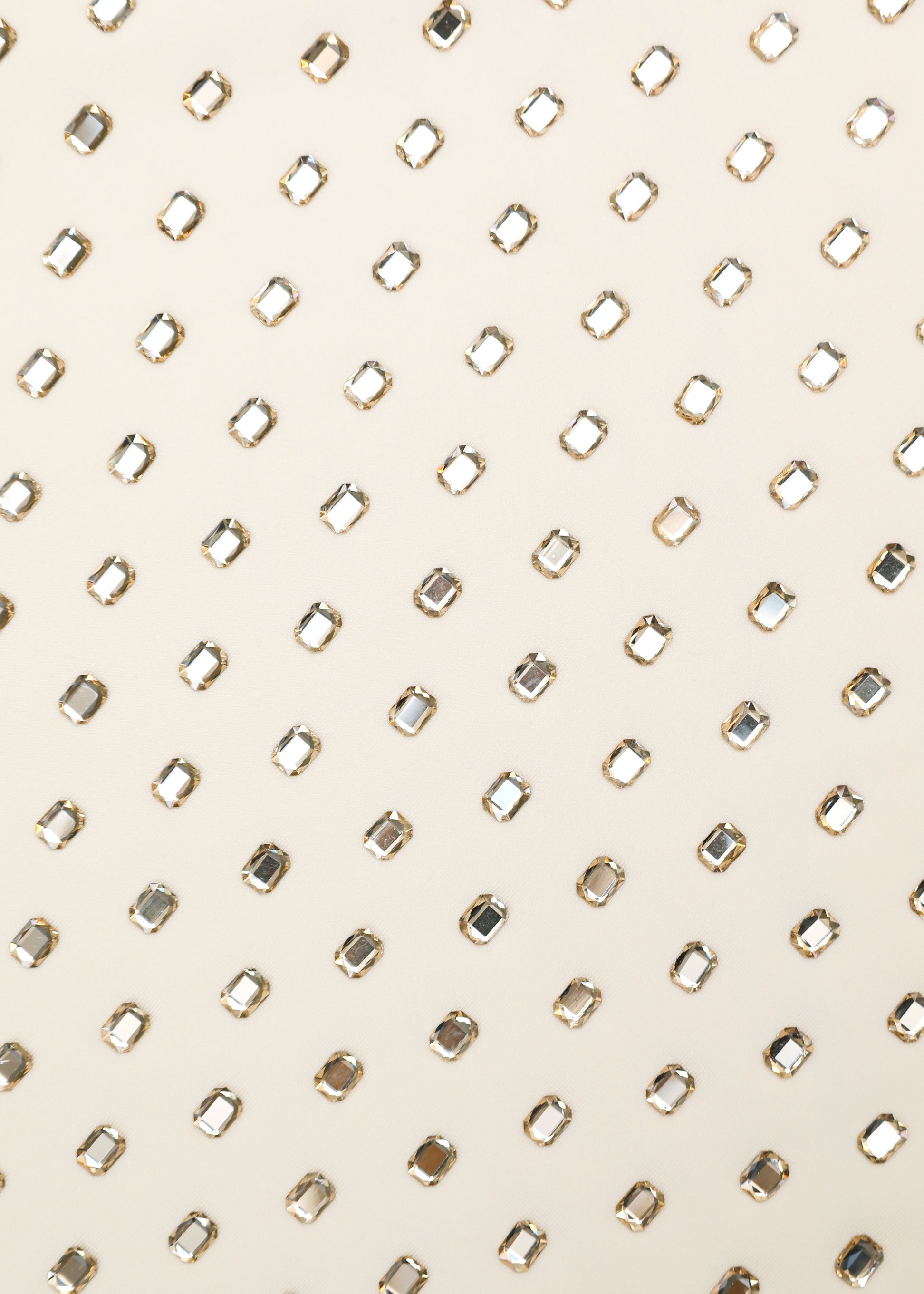 A close up of the fabric for the Gathered Diamante Maxi Dress