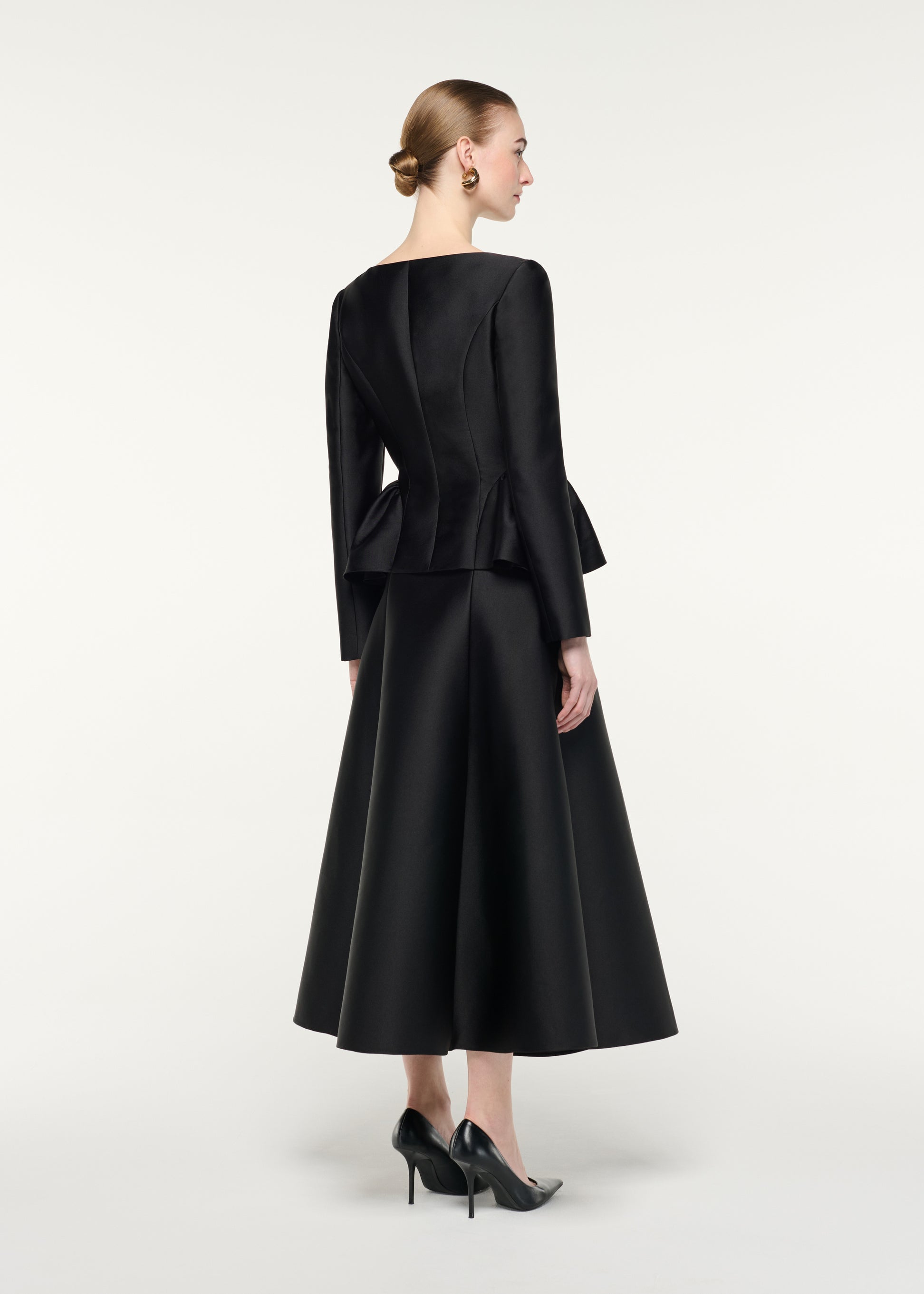 Long Sleeve Peplum Detail Jacket