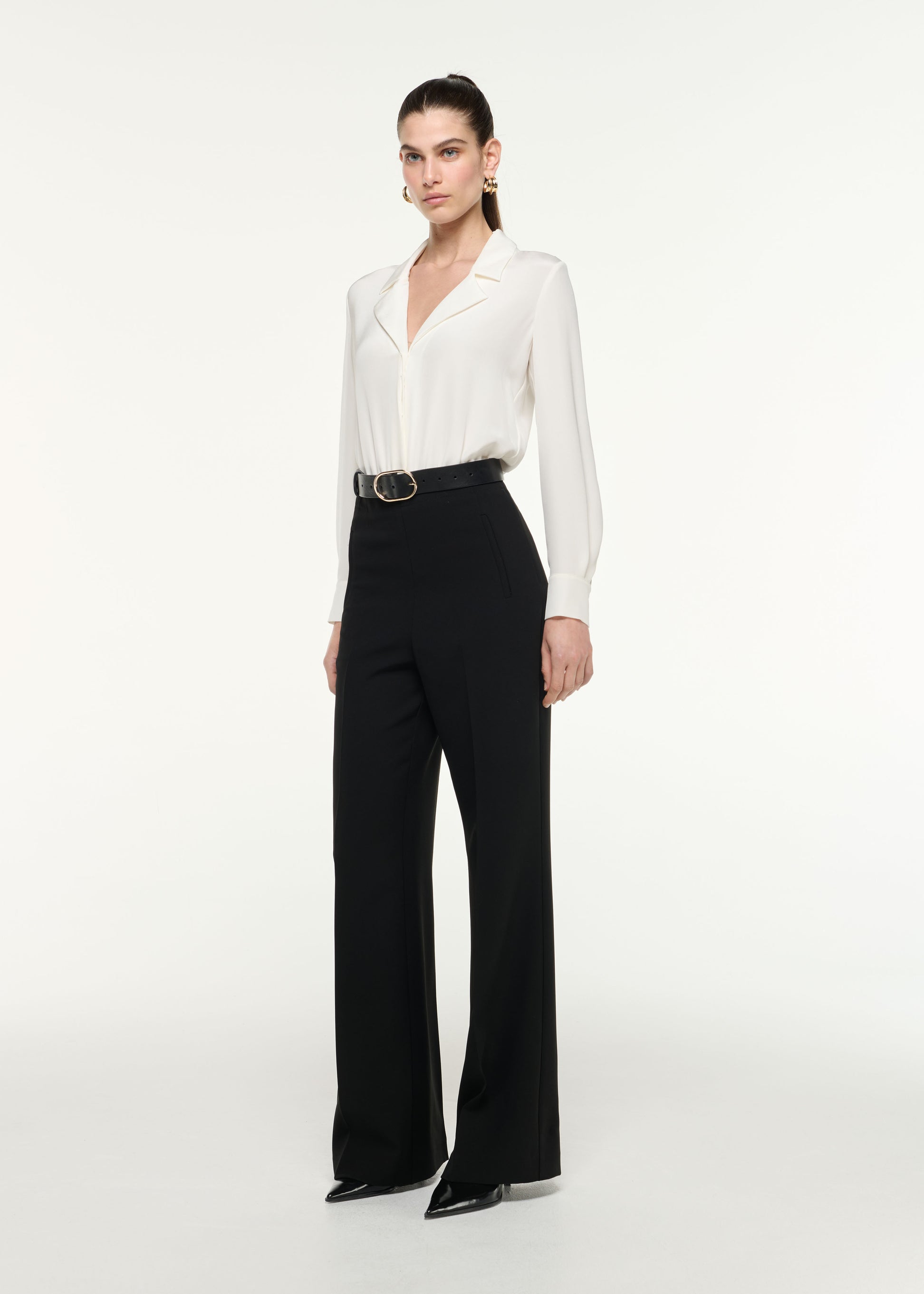 High Waisted Cady Trouser