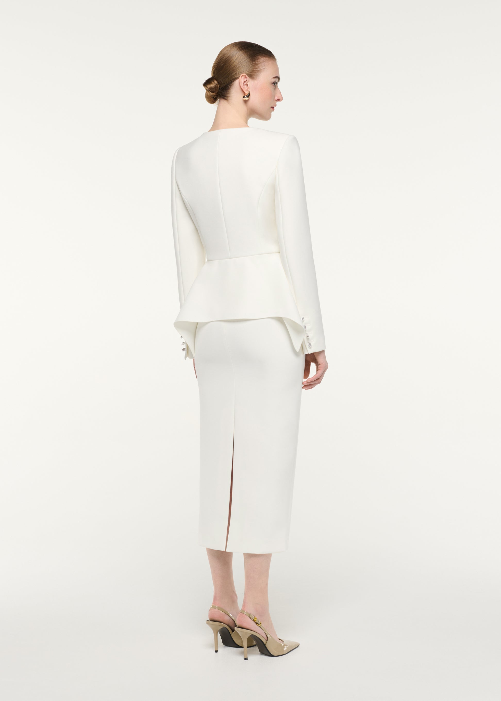 Crepe Midi Skirt