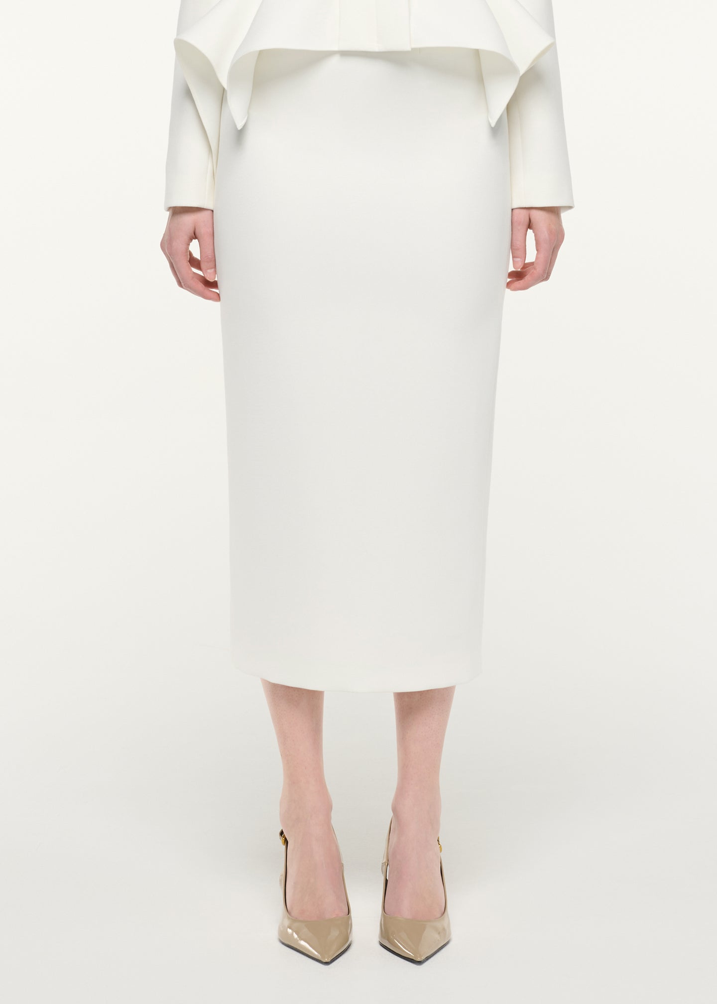 Crepe Midi Skirt