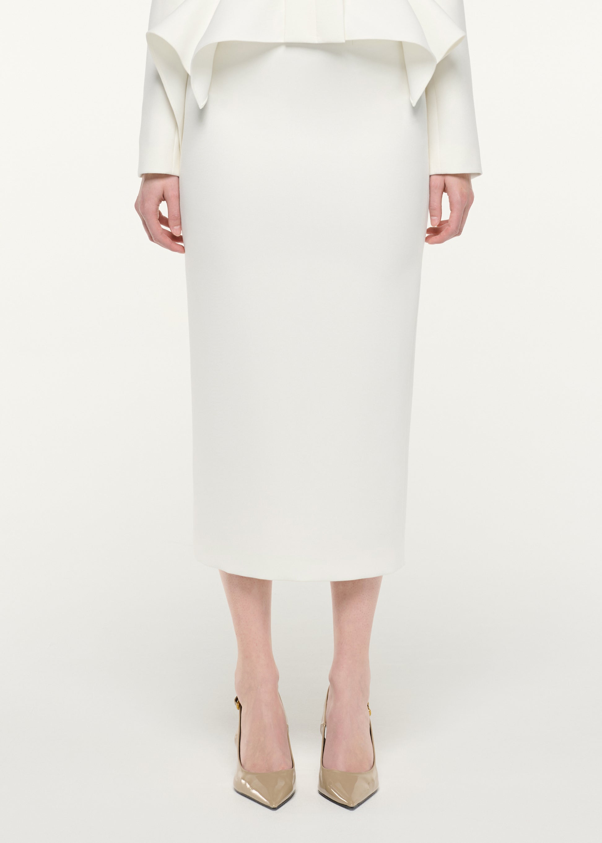 Crepe Midi Skirt