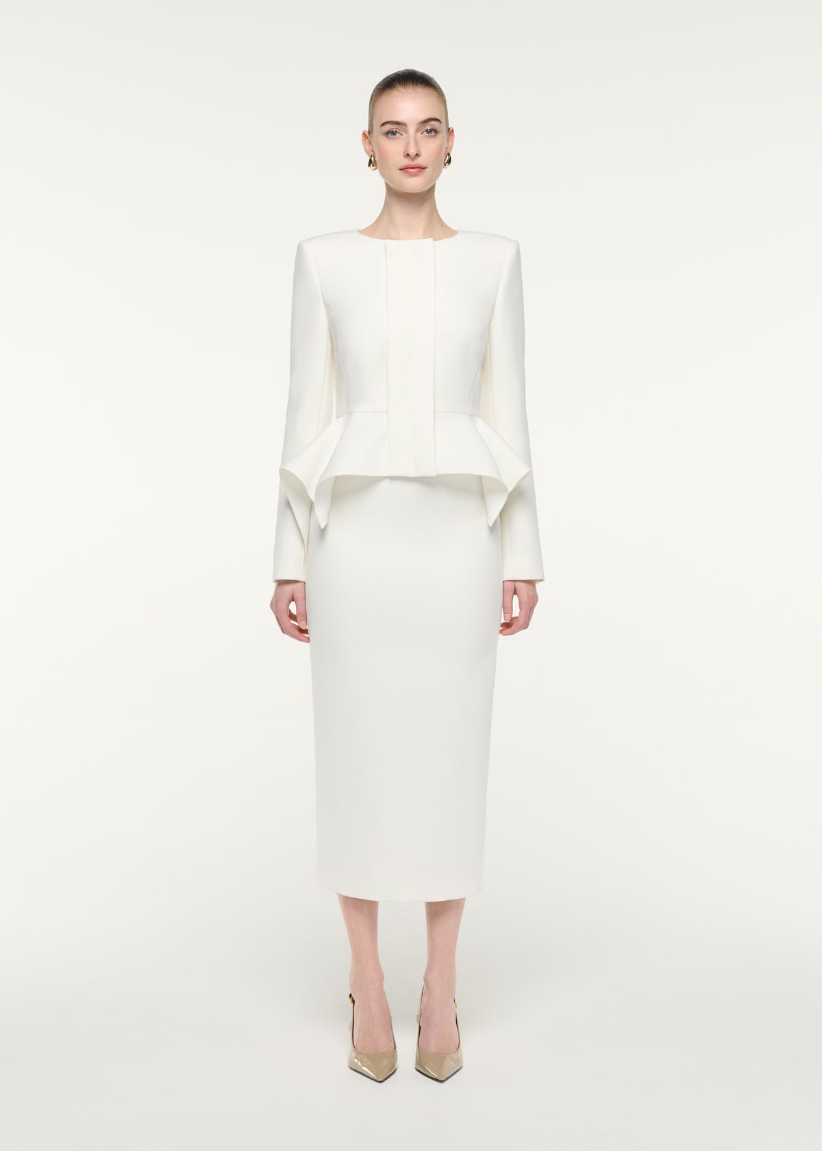 Peplum Crepe Jacket