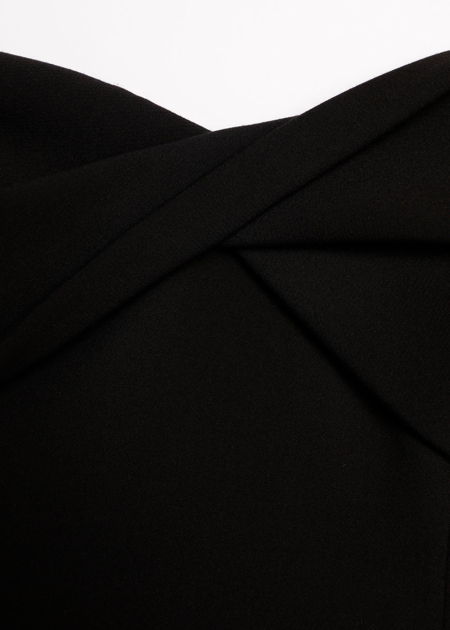 Twist Drape Stretch Crepe Dress