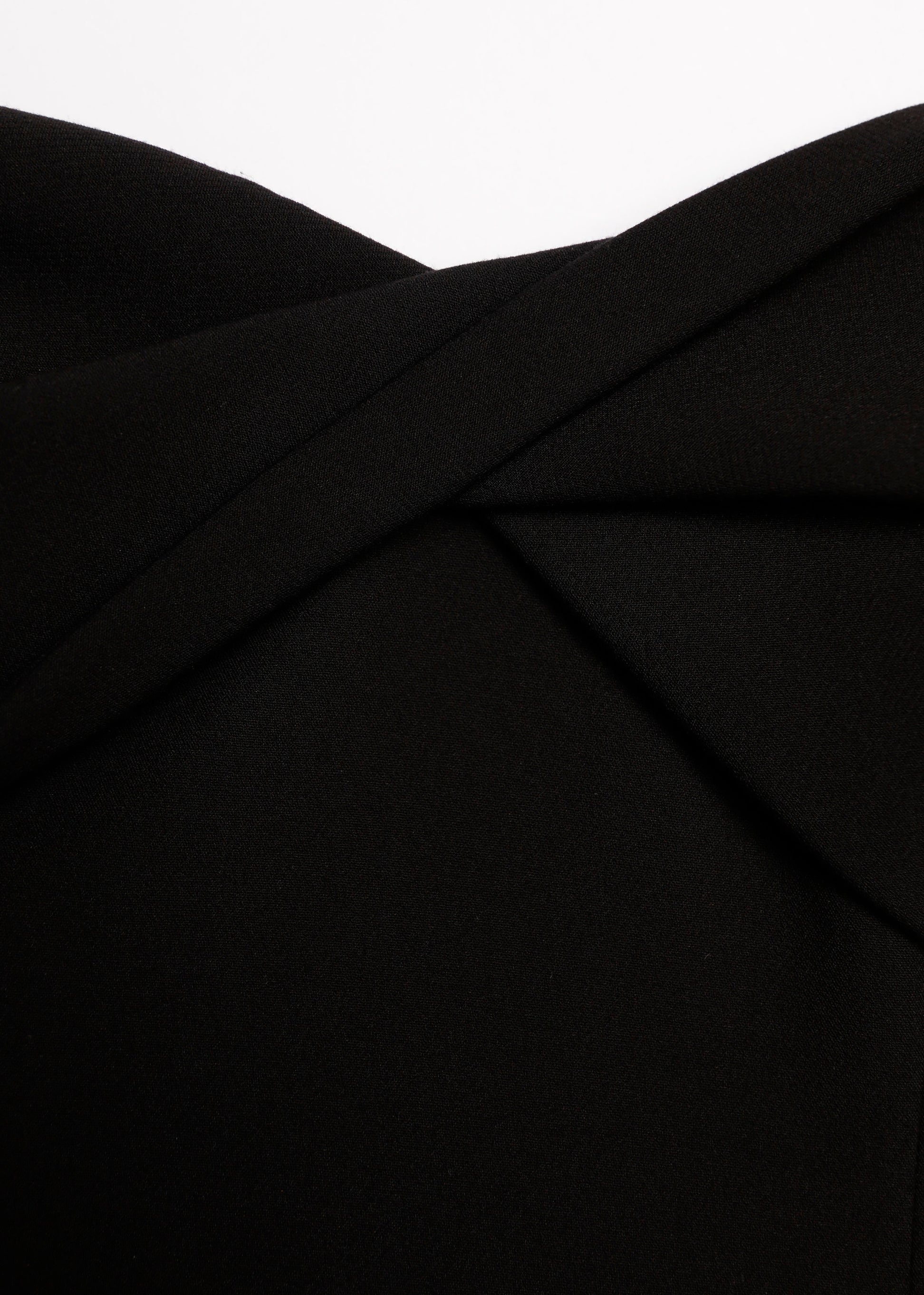 Twist Drape Stretch Crepe Dress