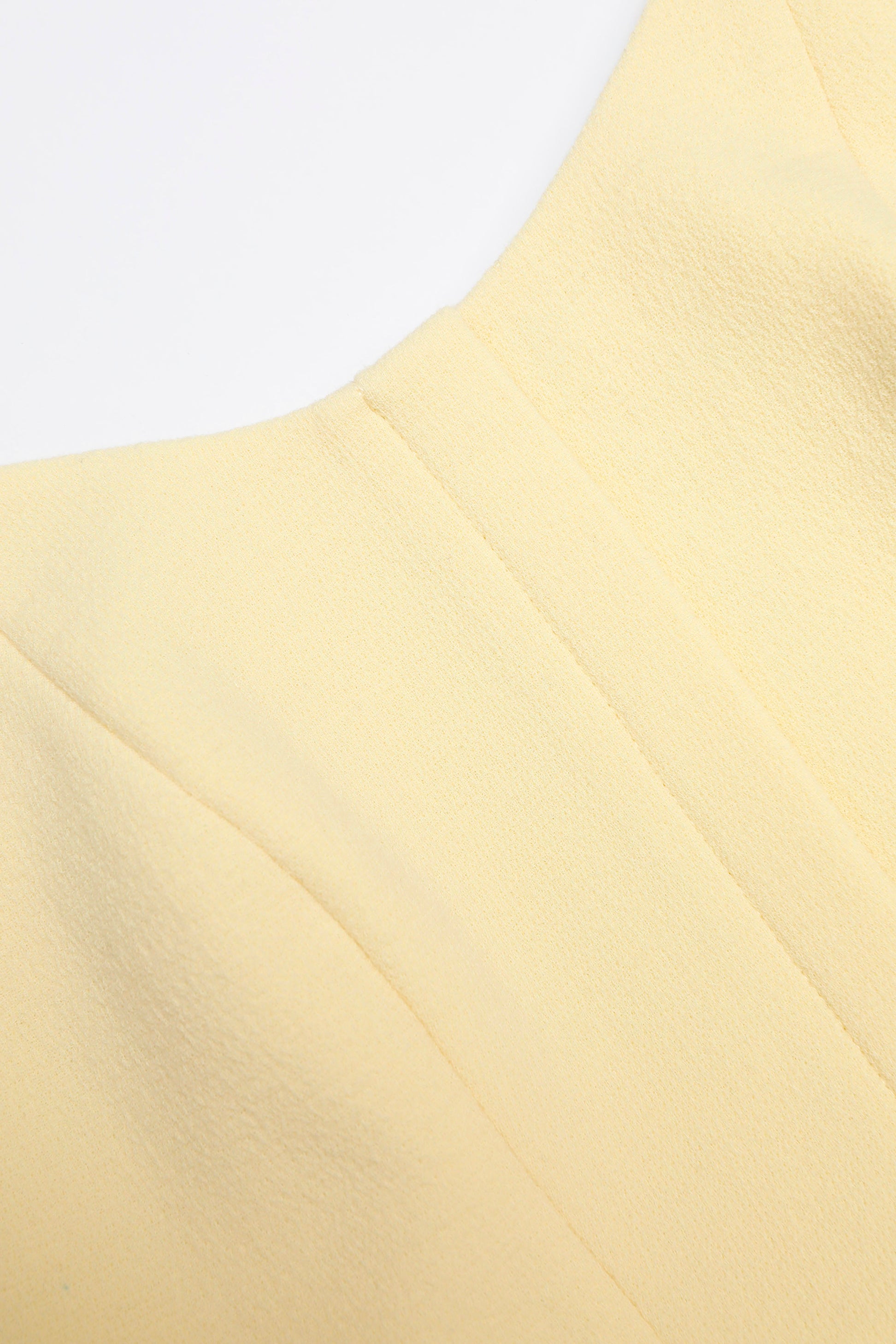 Structured Peplum Wool Crepe Dress