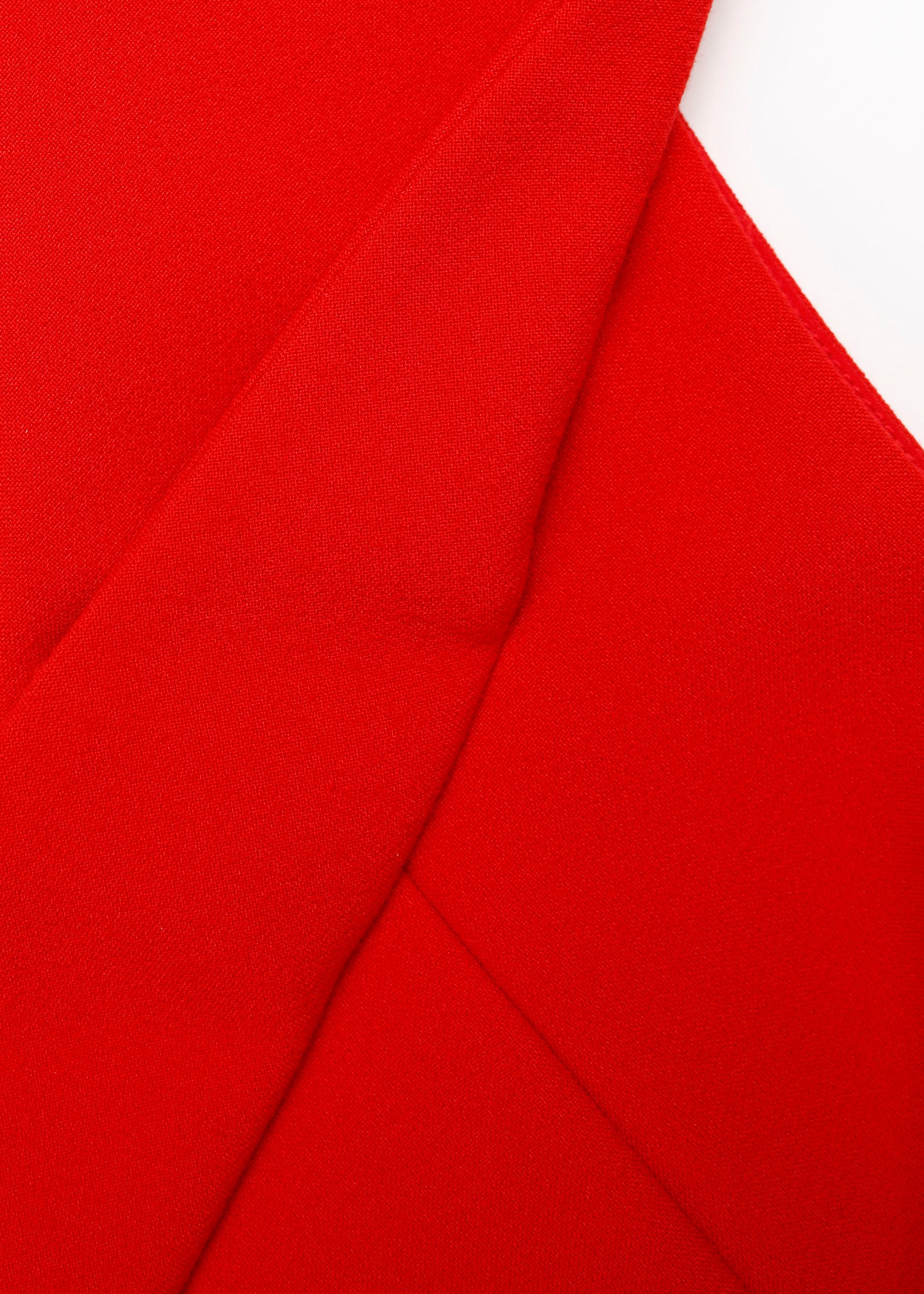 Structured Drape One Shoulder Crepe Gown