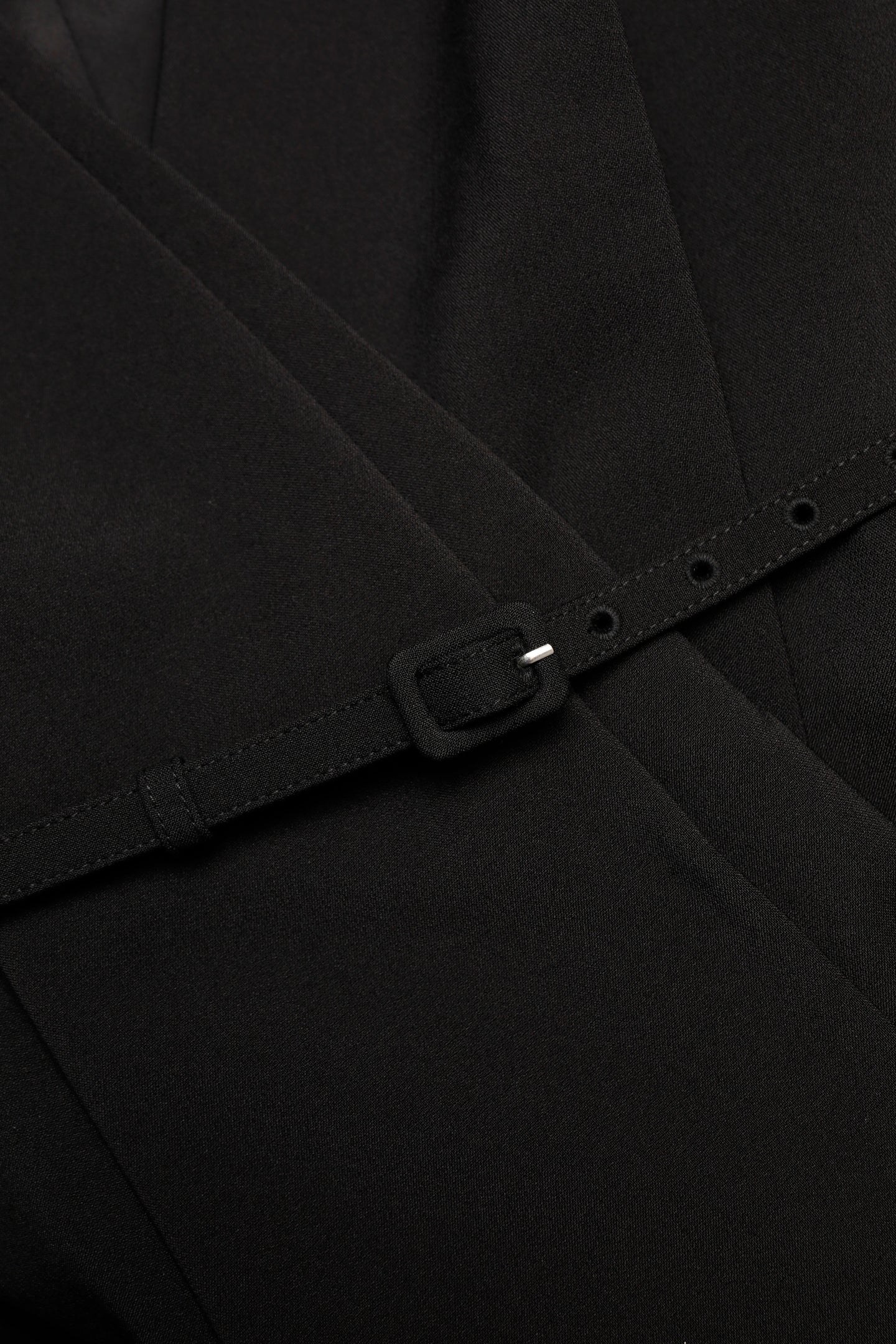 Asymmetrical Drape Peplum Crepe Jacket