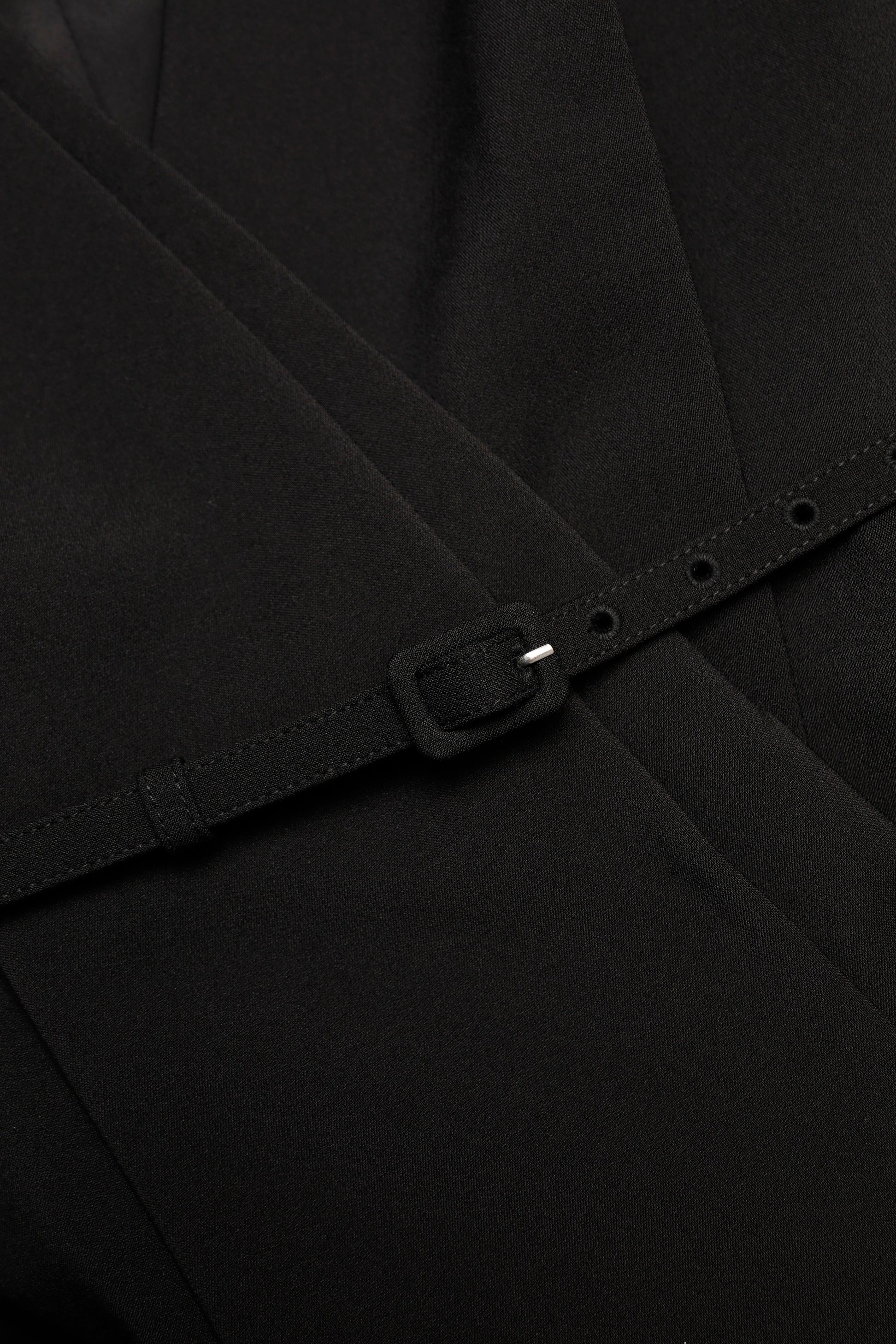 Asymmetrical Drape Peplum Crepe Jacket