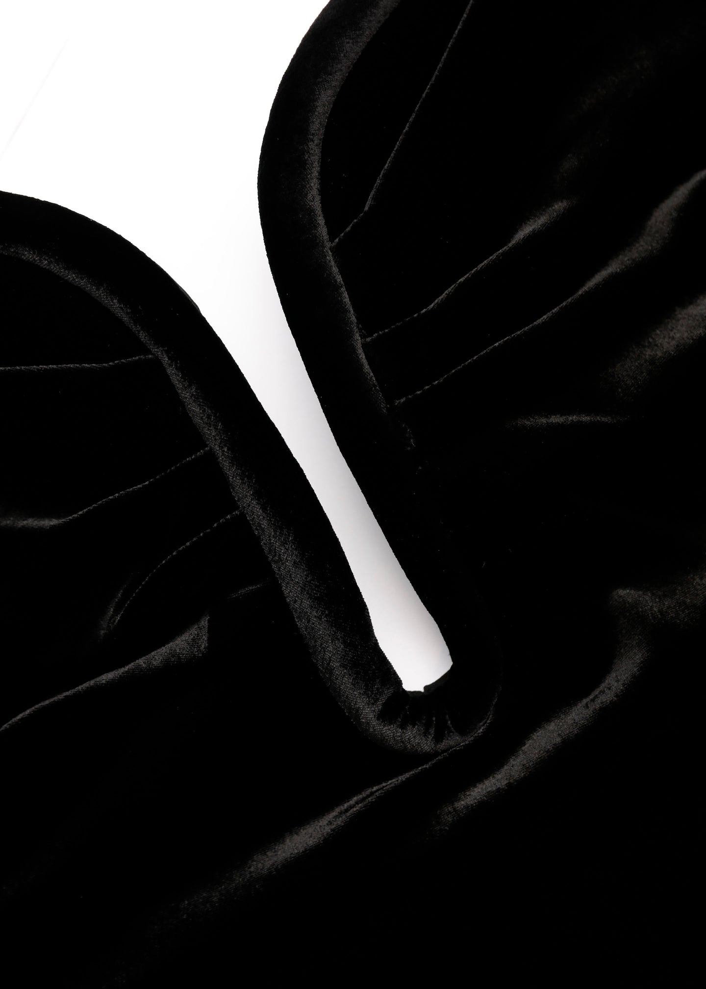 Plunge Neck Velvet Midi Dress