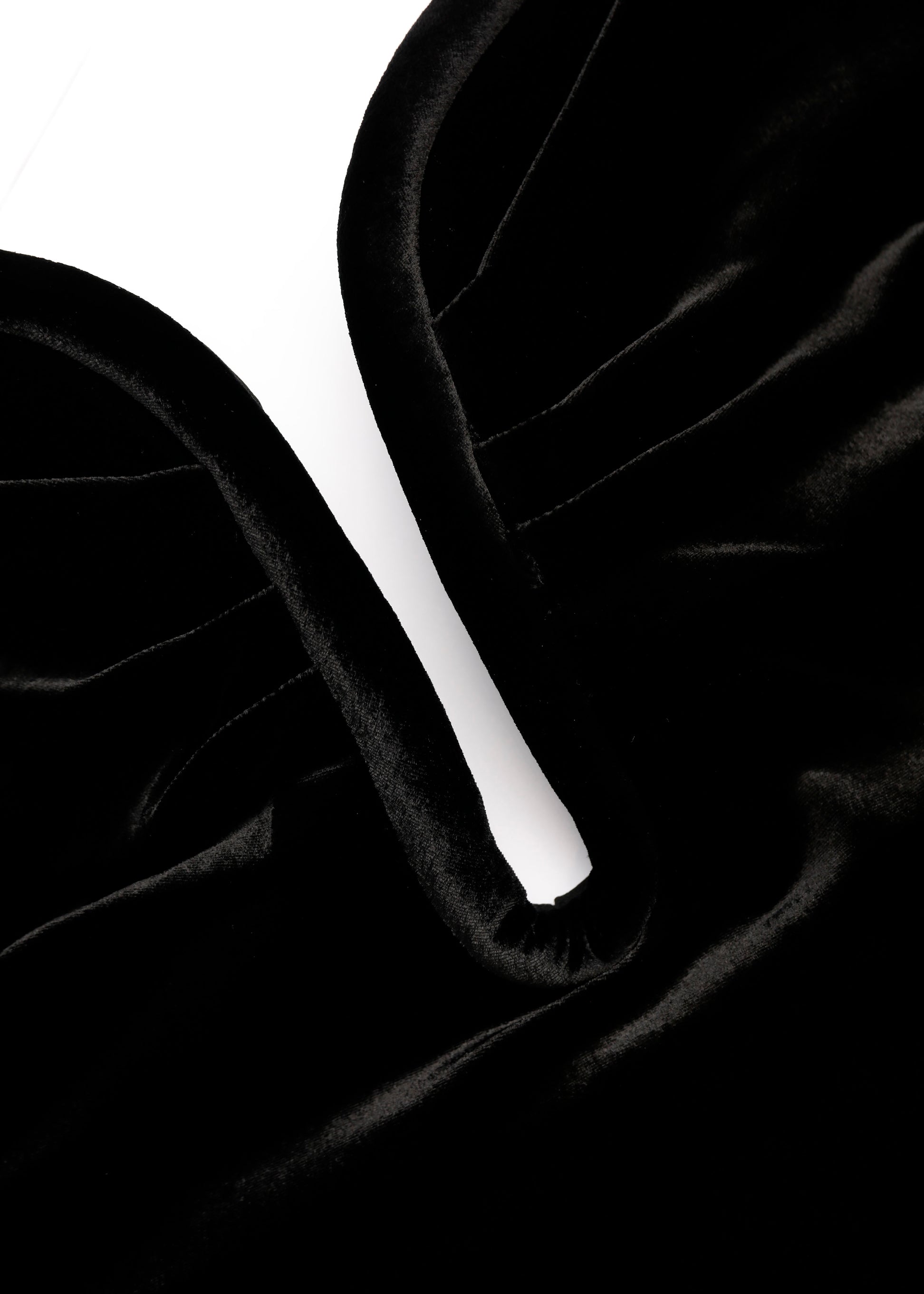 Plunge Neck Velvet Midi Dress