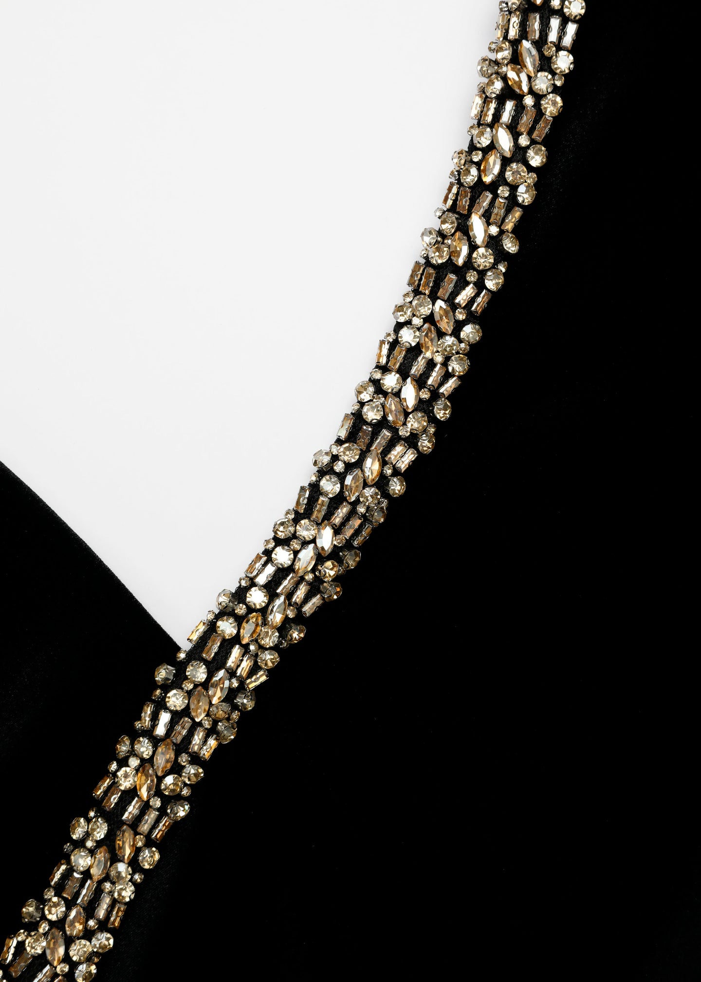 Long Sleeve Embellished Velvet Top