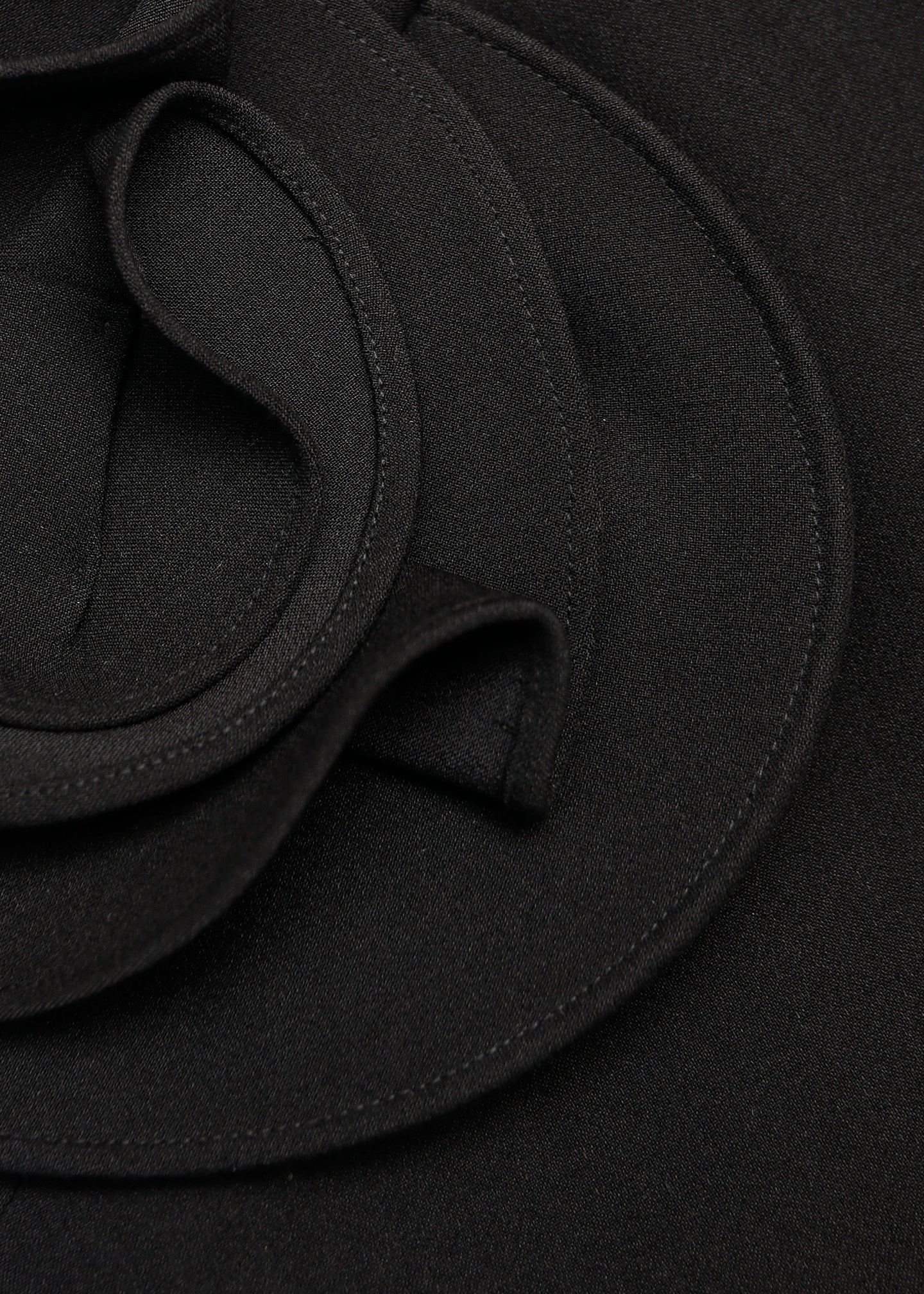 Flower Detail Strapless Gown