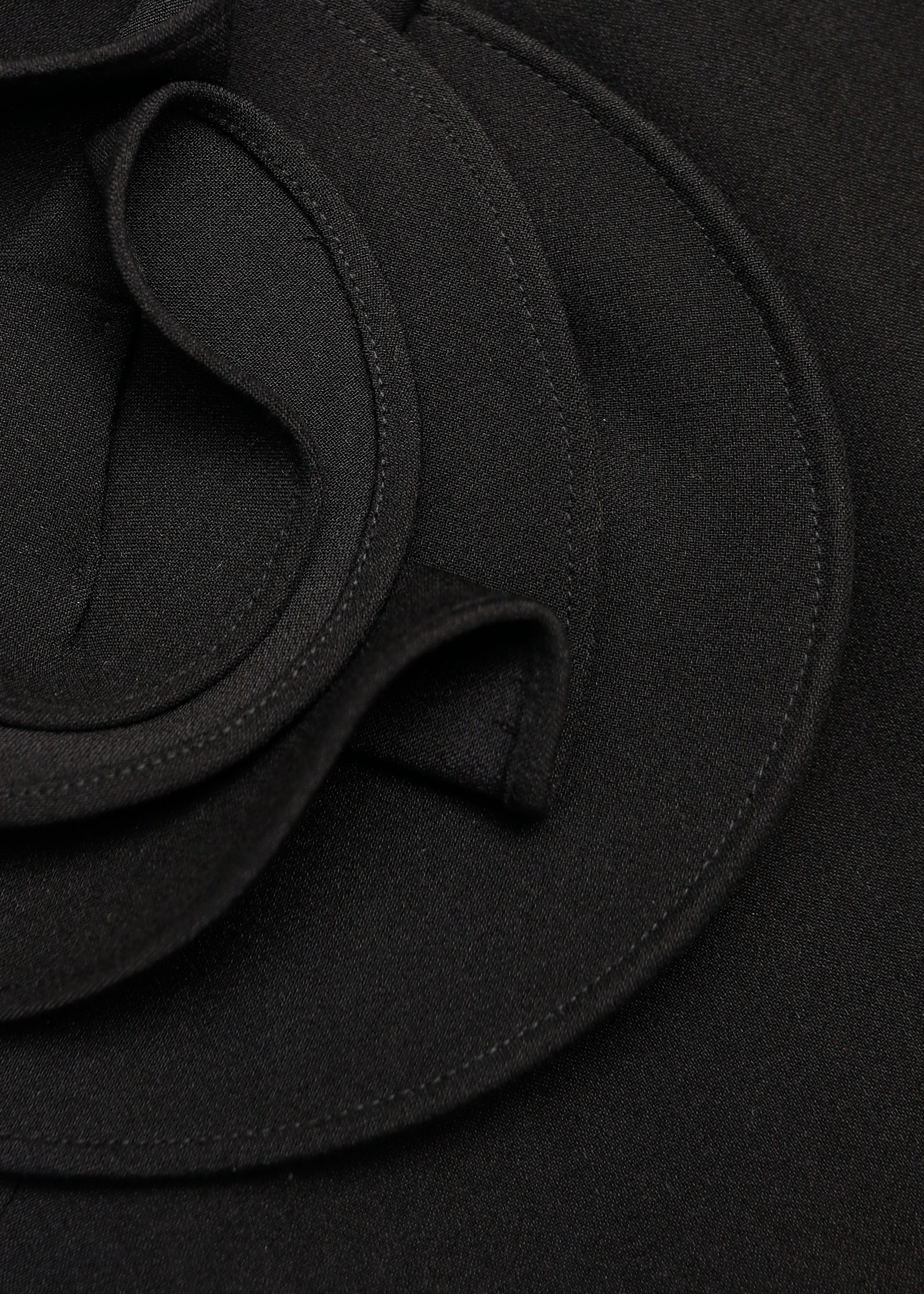 Flower Detail Strapless Gown