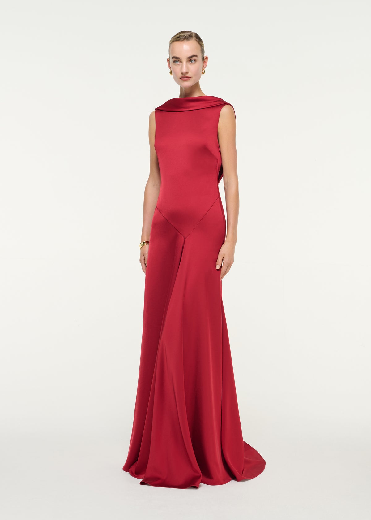 Low Back Heavy Satin Gown