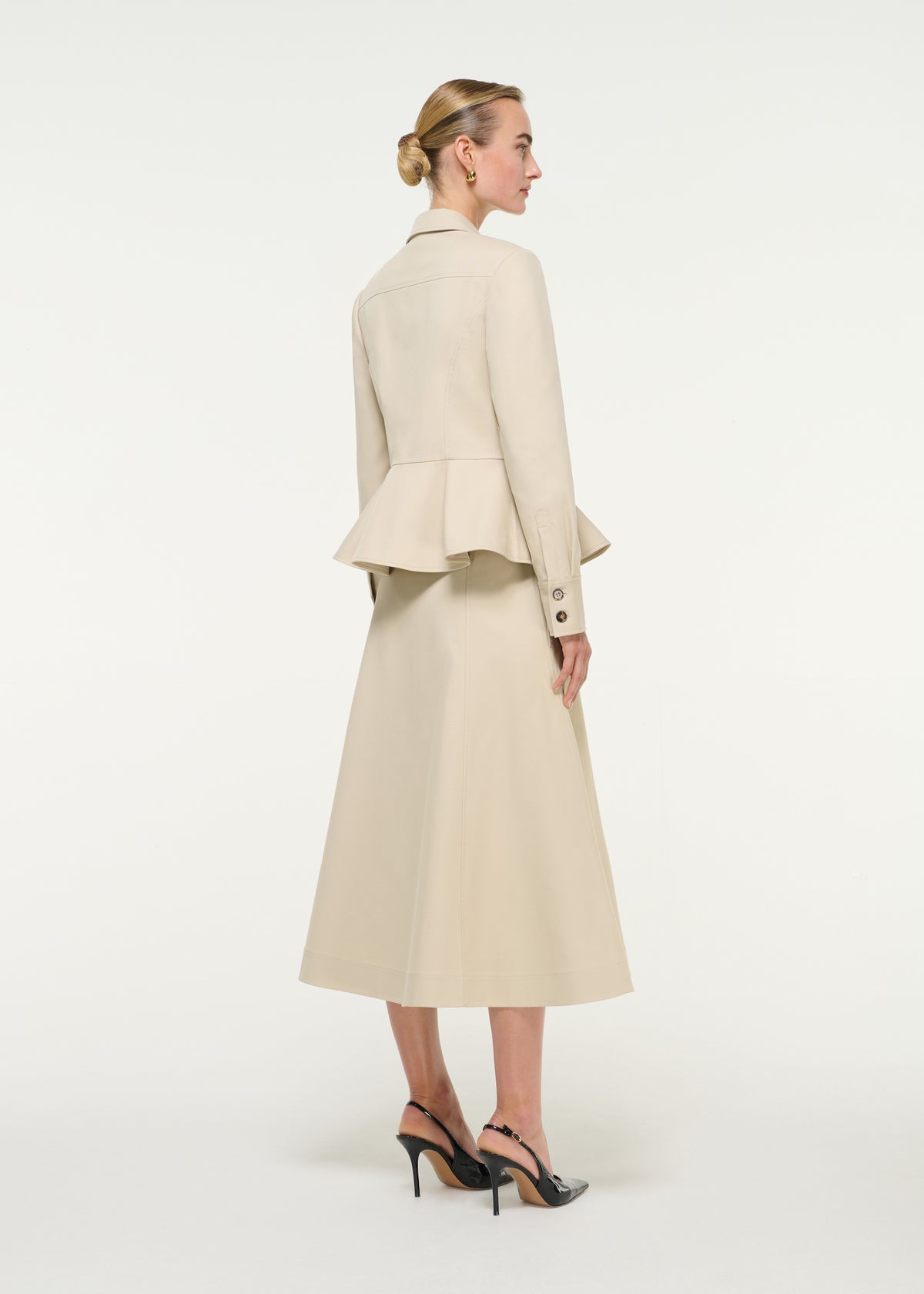 Peplum Gabardine Jacket