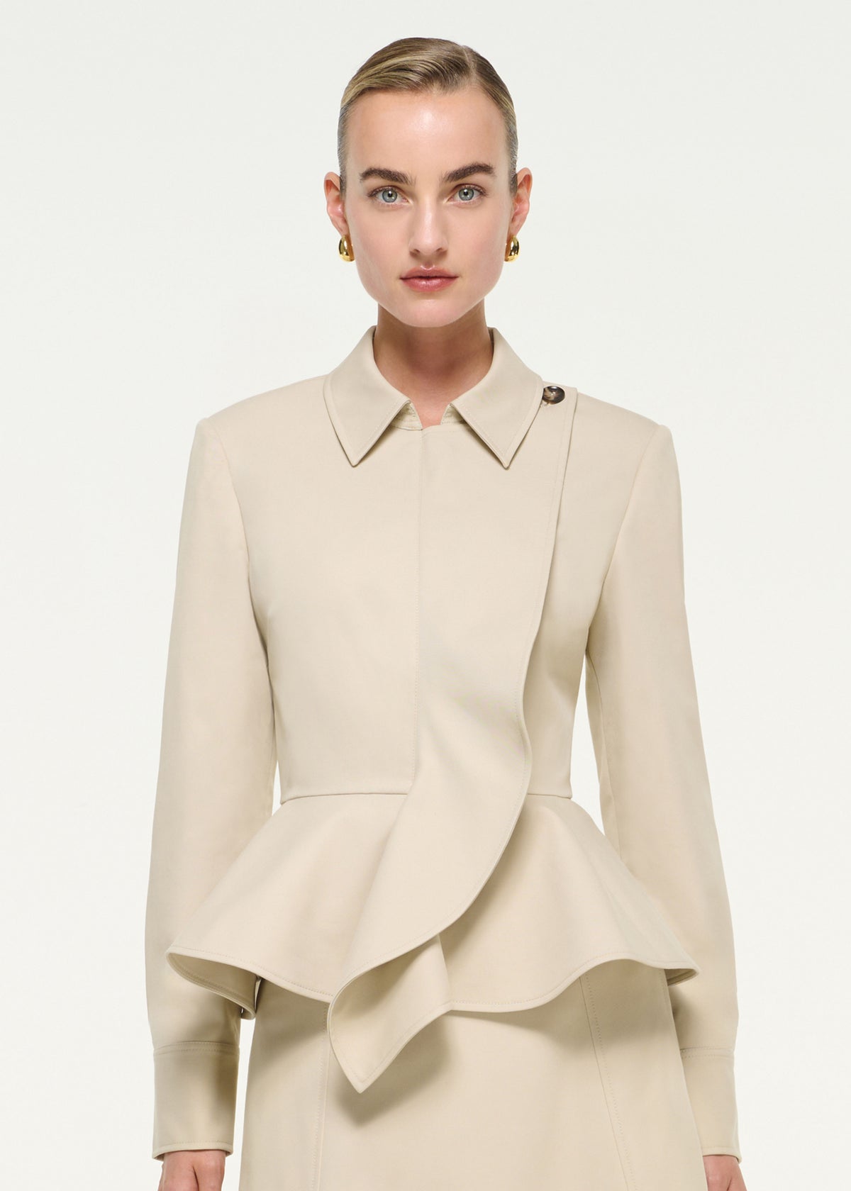 Peplum Gabardine Jacket