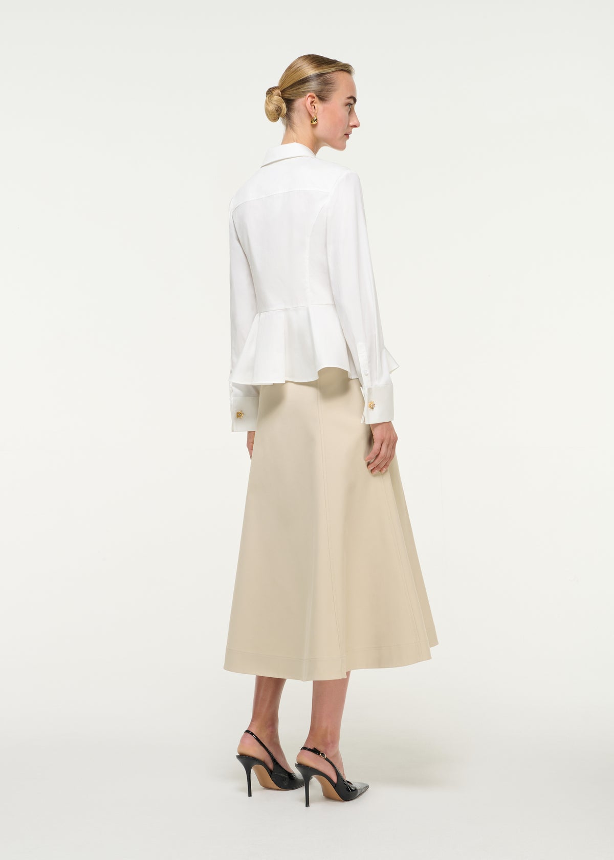 Gabardine Flared Skirt