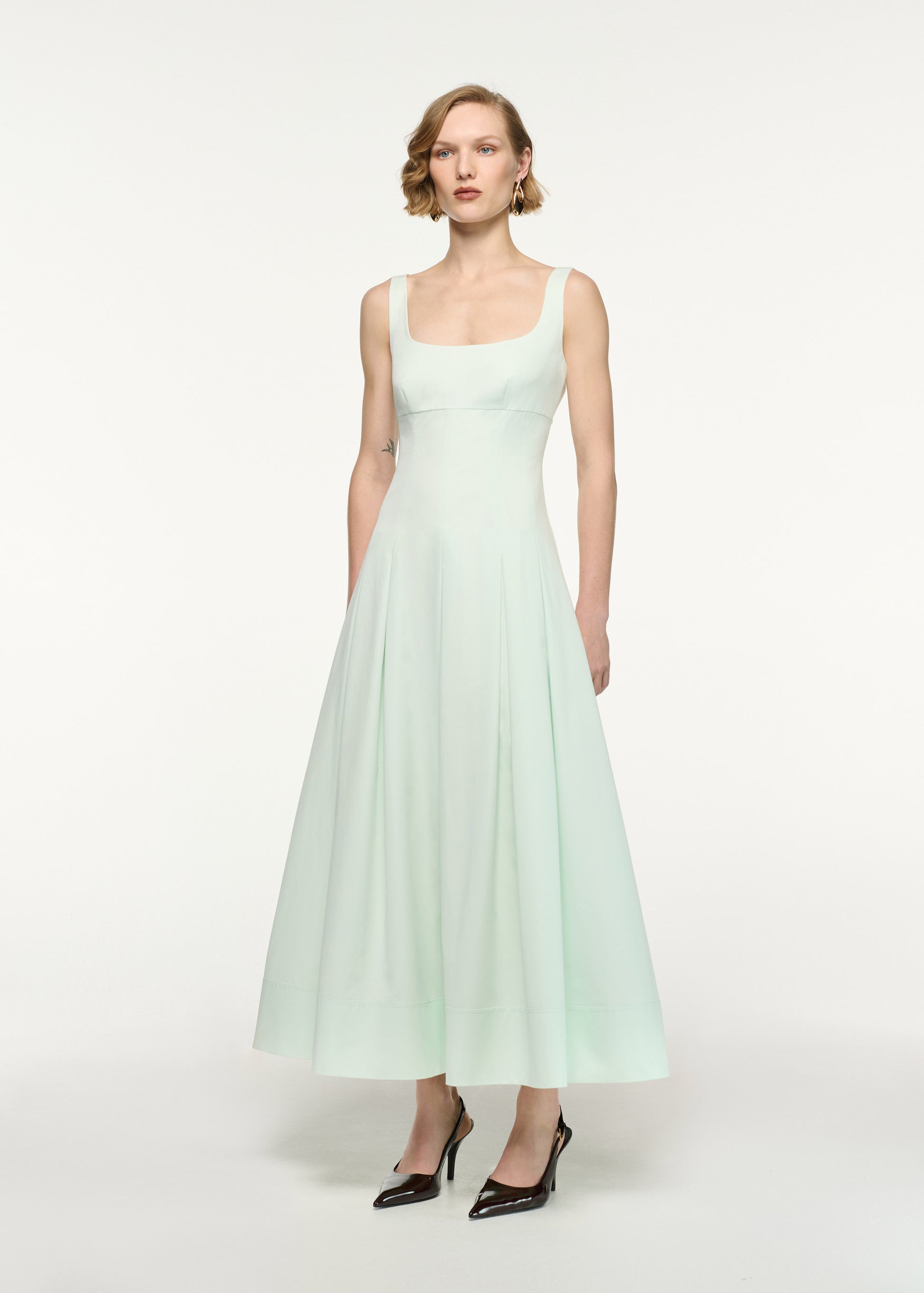Gabardine Maxi Dress