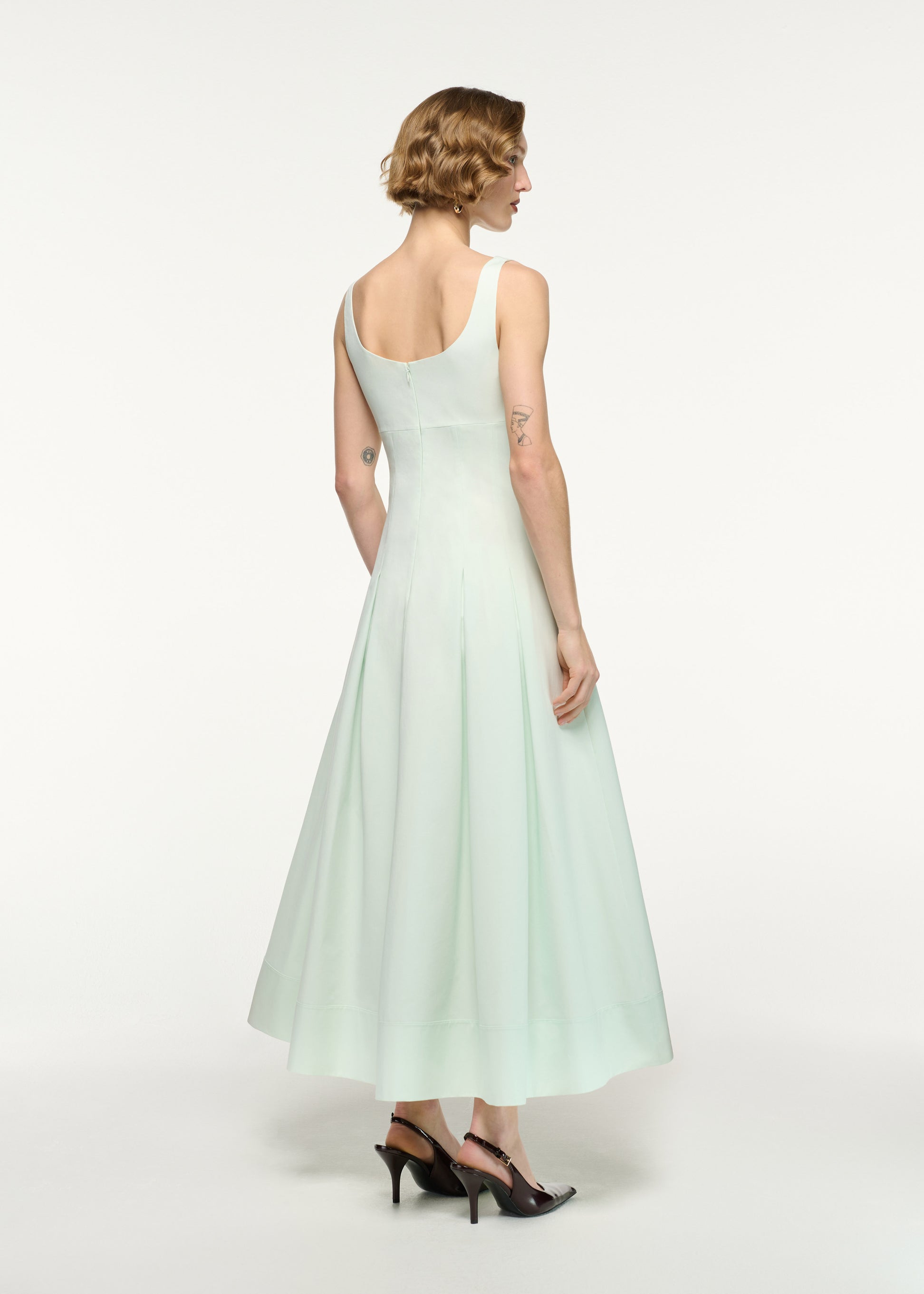 Gabardine Maxi Dress