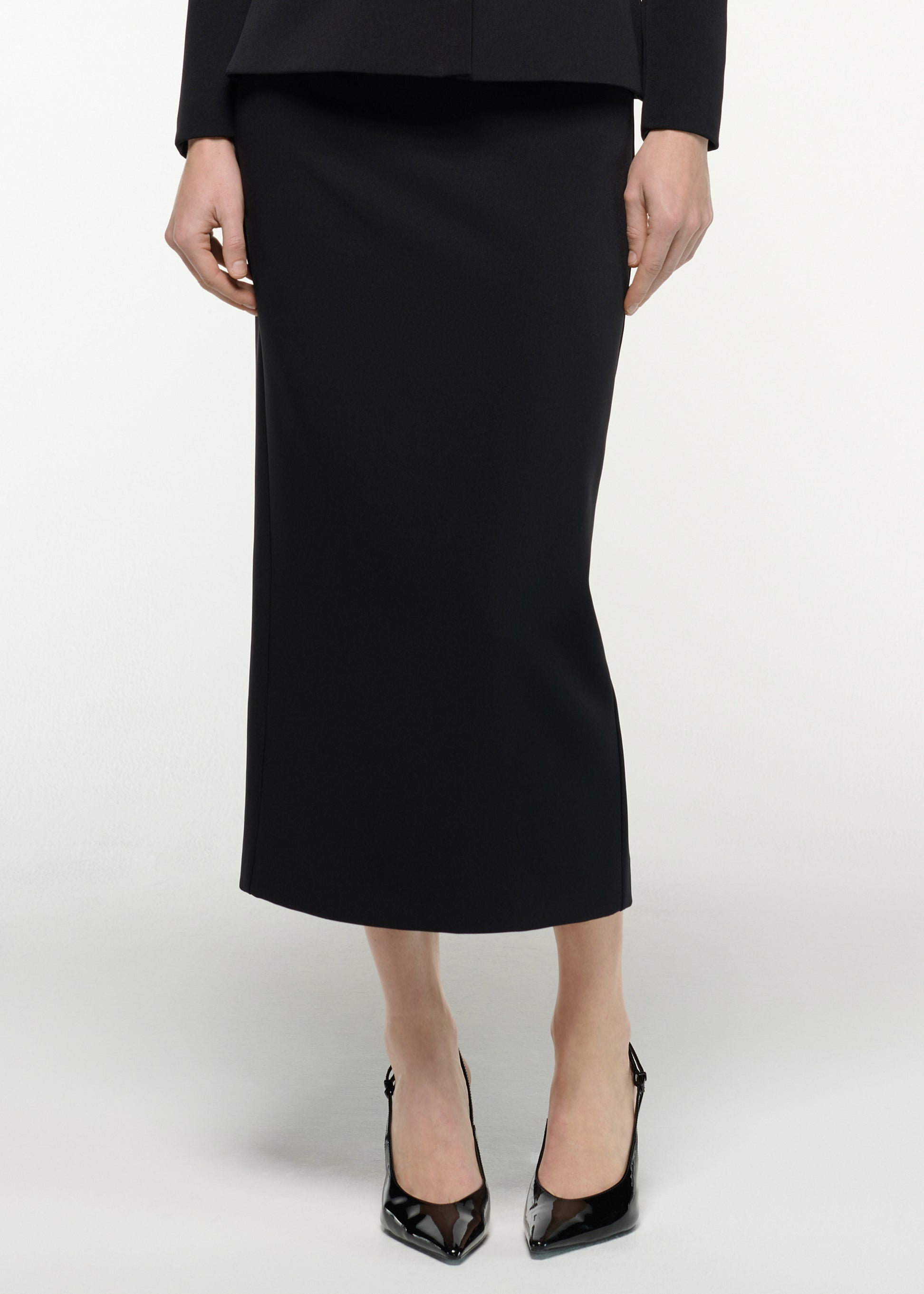 Column Fit Midi Skirt