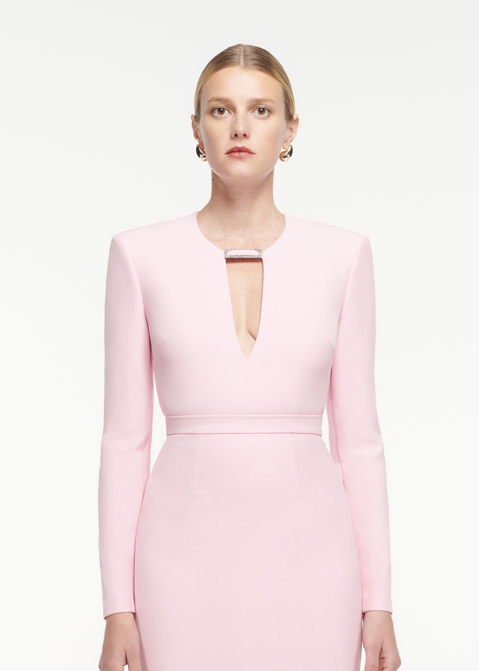 Long Sleeve Crepe Top