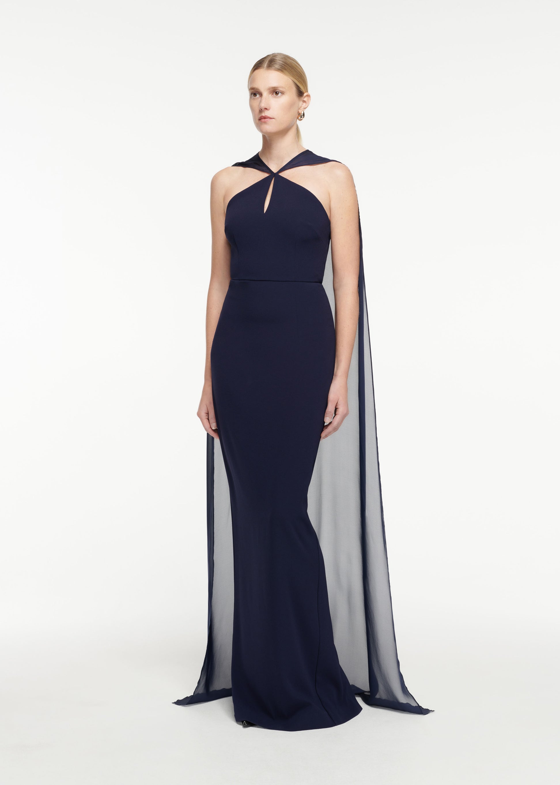 Satin Crepe Gown