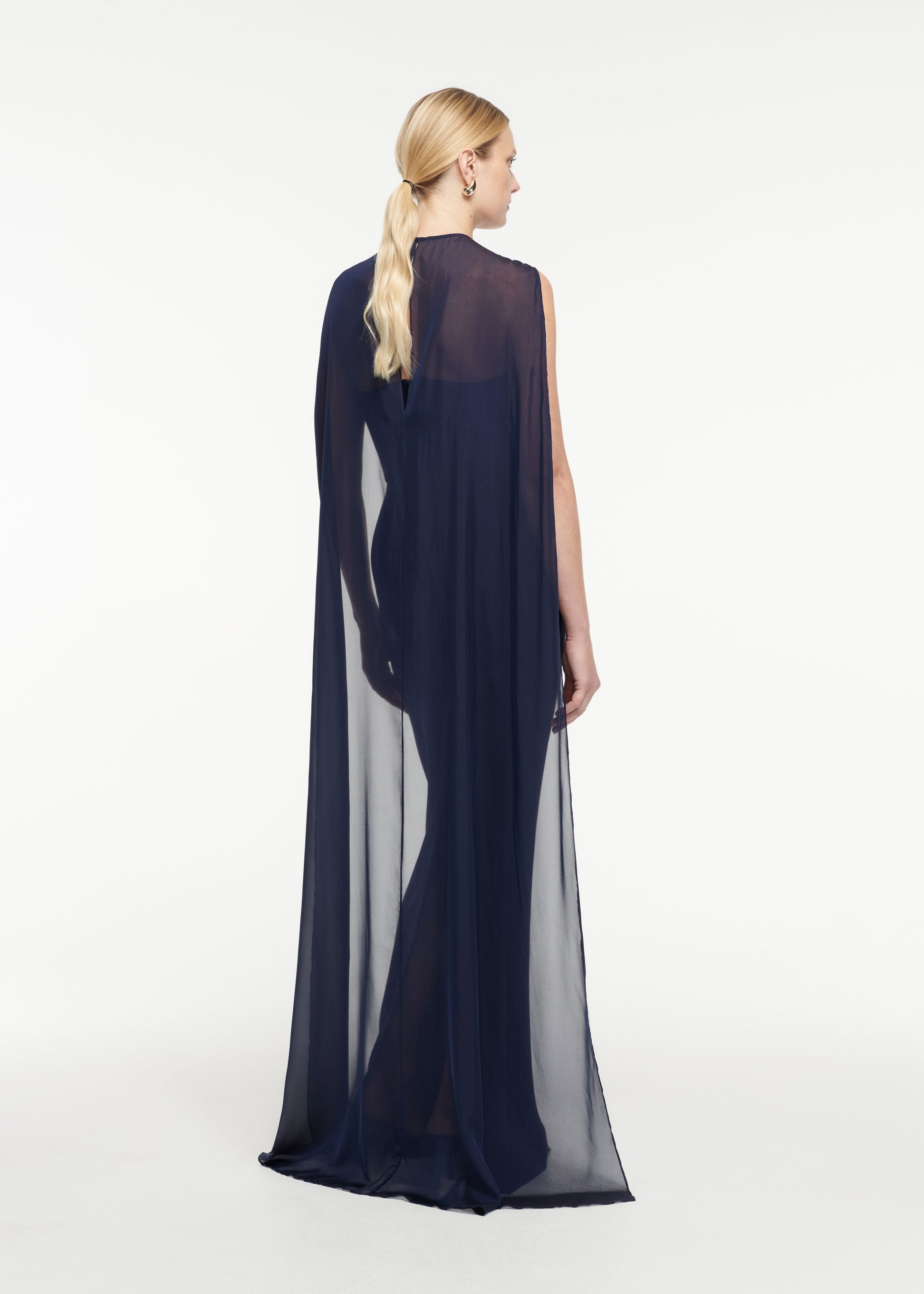 Satin Crepe Gown