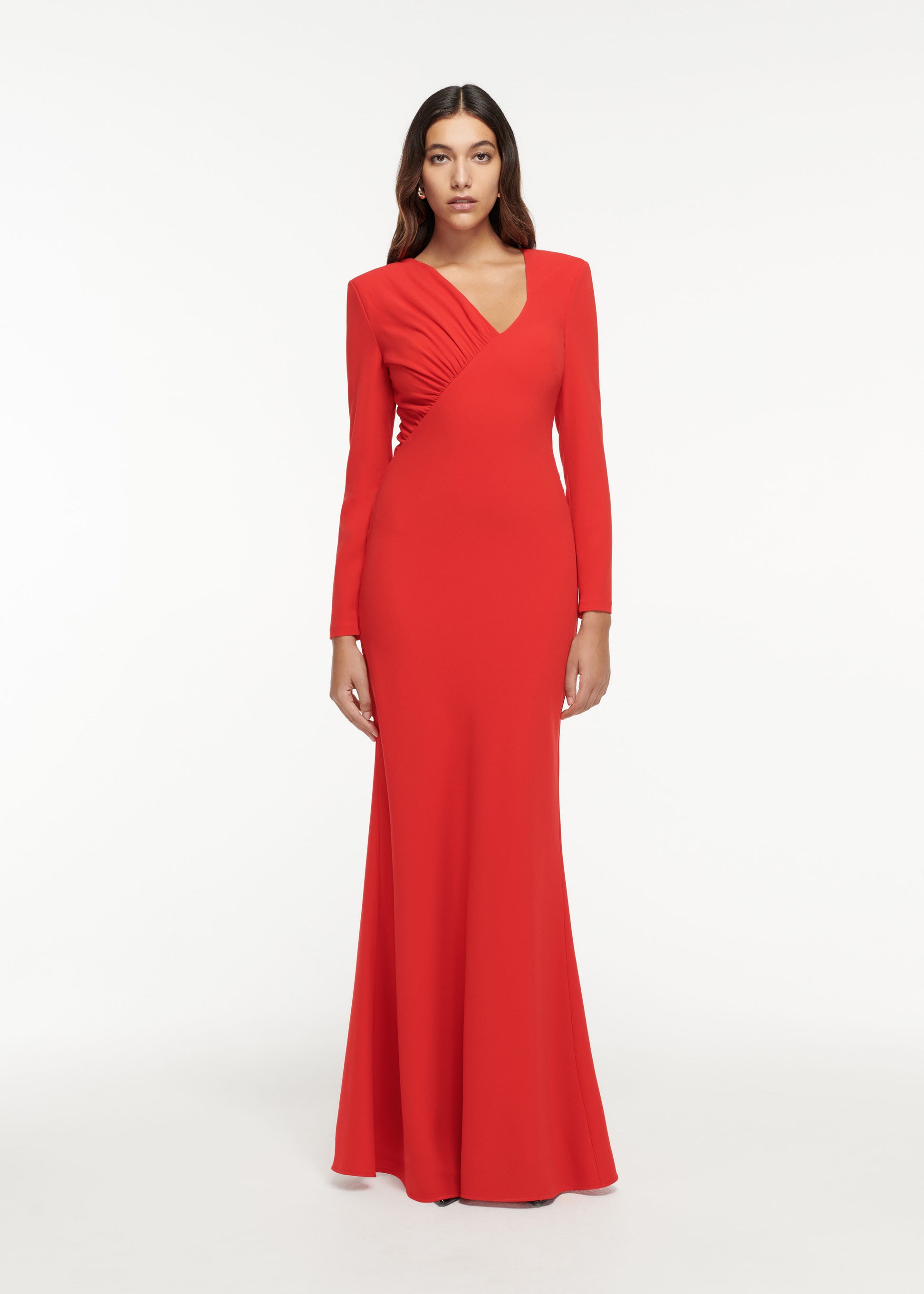 Long Sleeve Cady Gown
