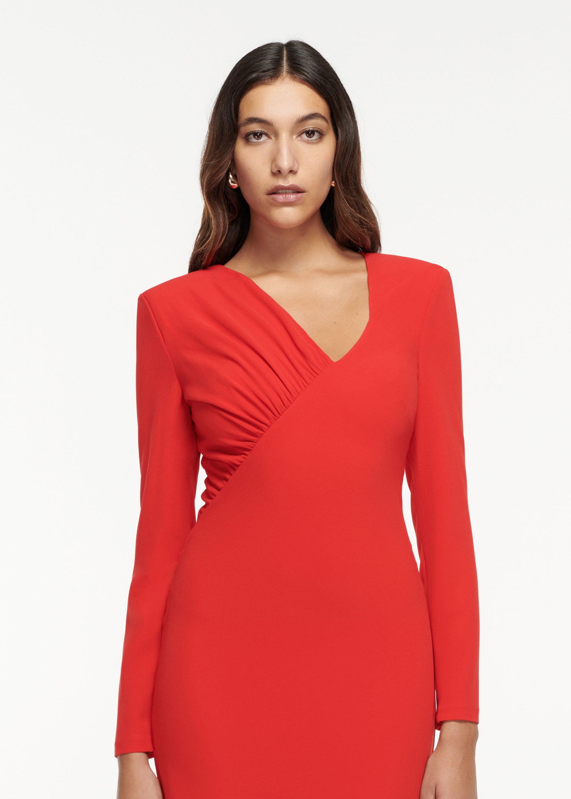 Long Sleeve Cady Gown