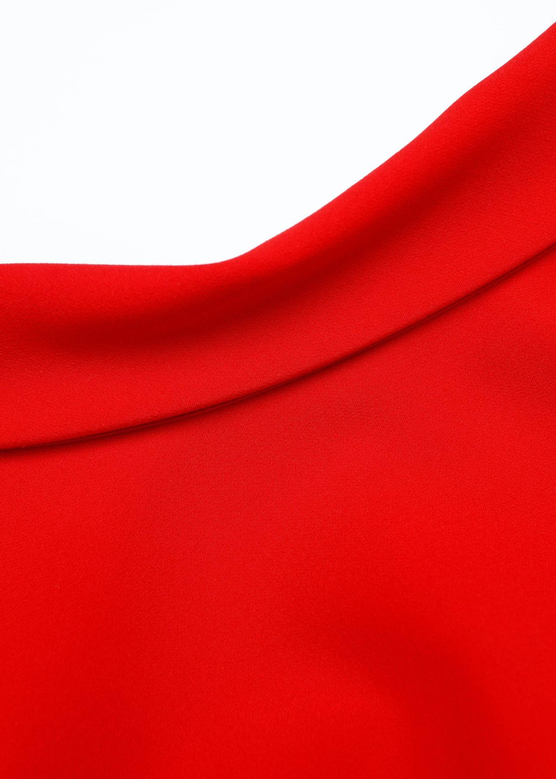 Collared Crepe Gown
