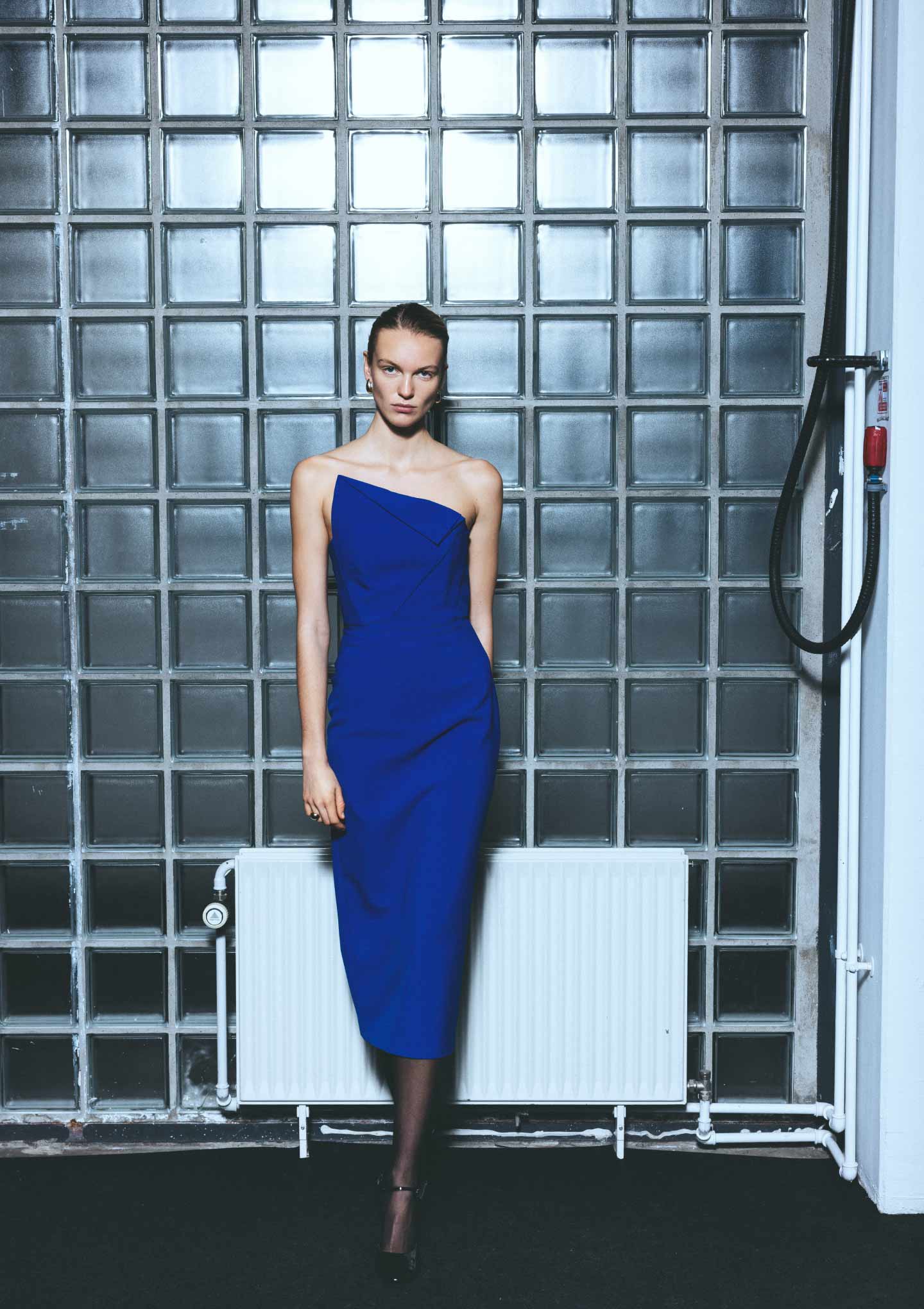 roland mouret one shoulder dress One Shoulder Diamante Gown in Nude Roland Mouret
